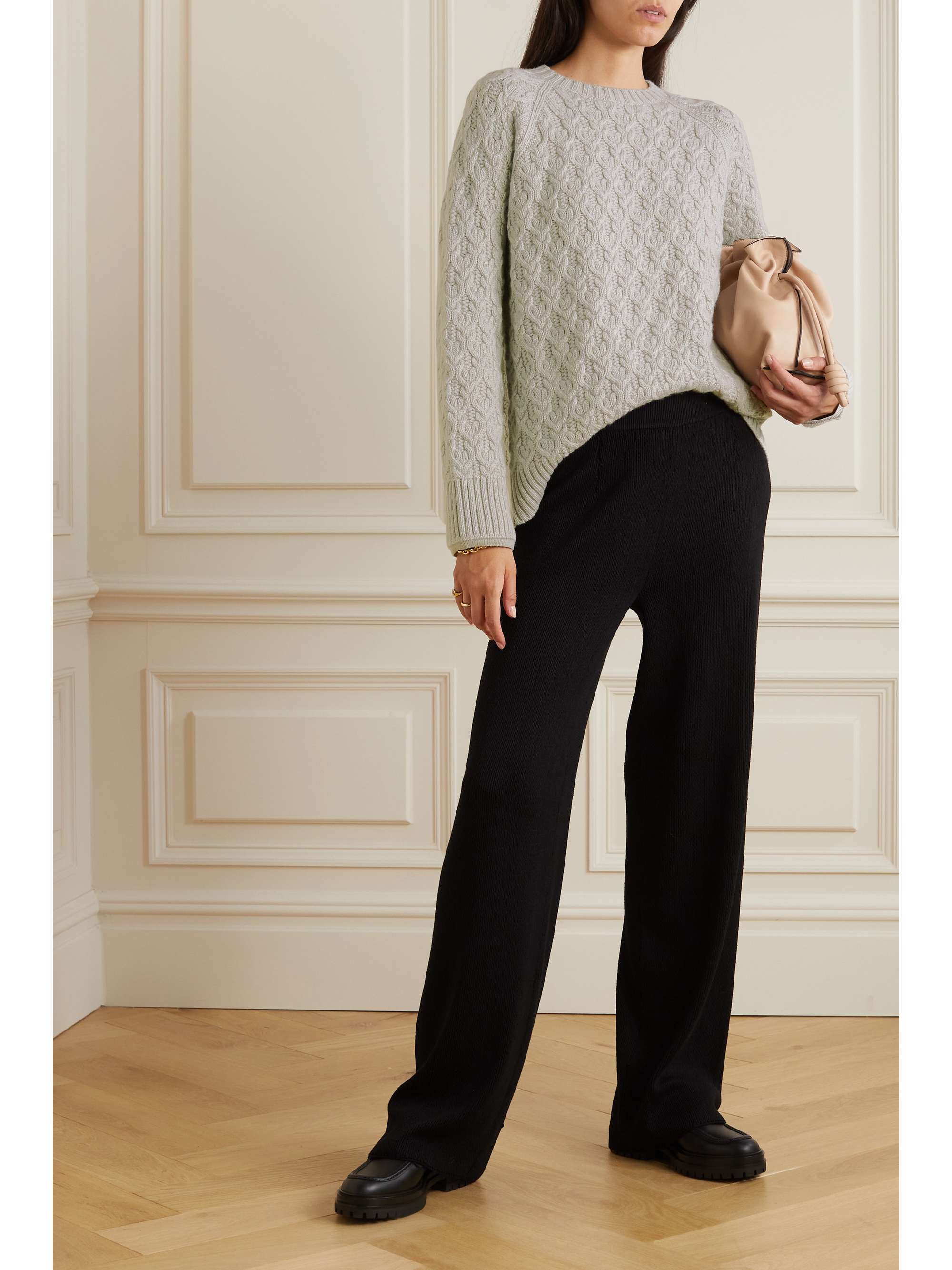 LORO PIANA Cable-knit cashmere sweater