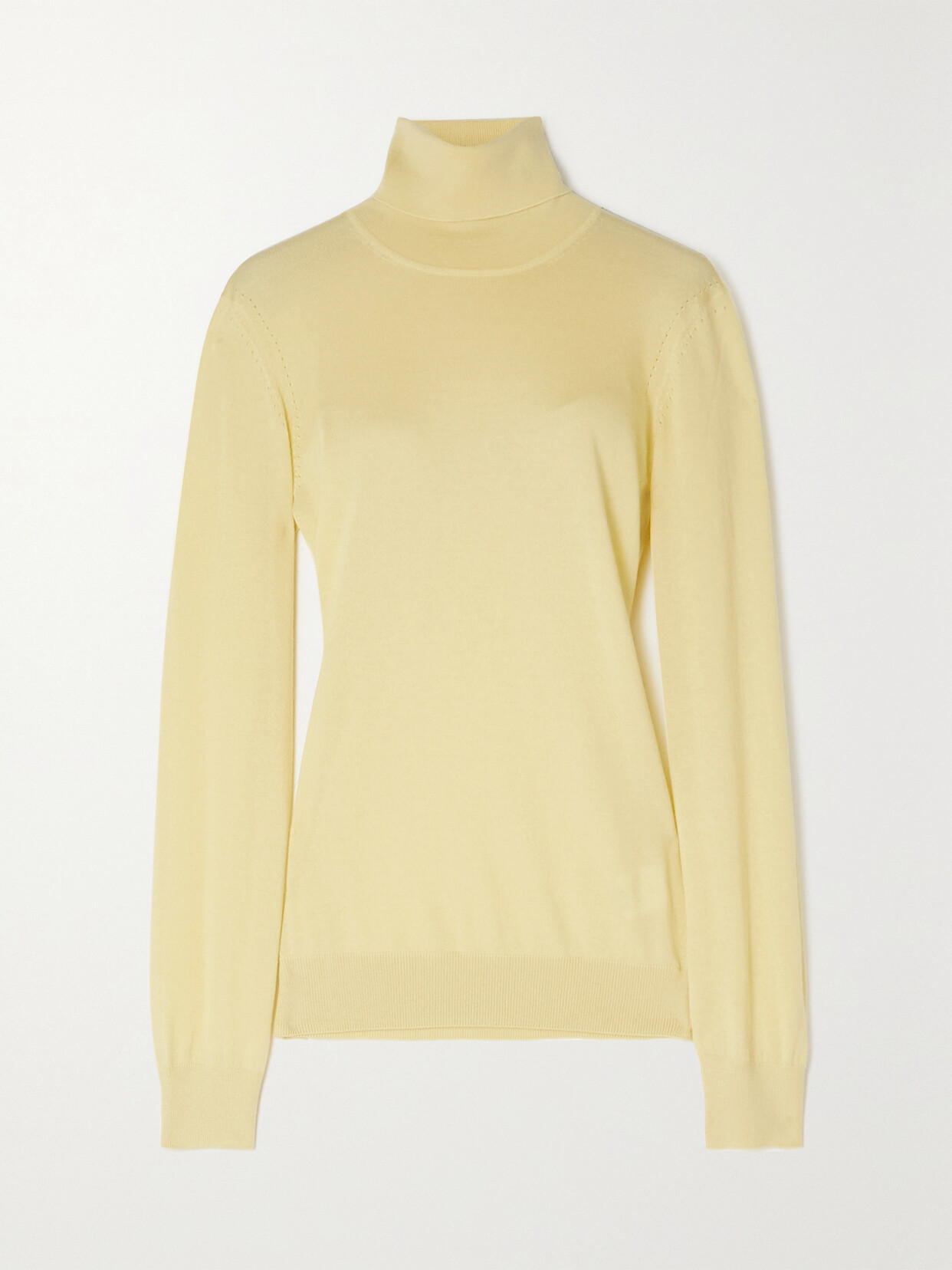 Loro Piana Cashmere Turtleneck Sweater In Yellow