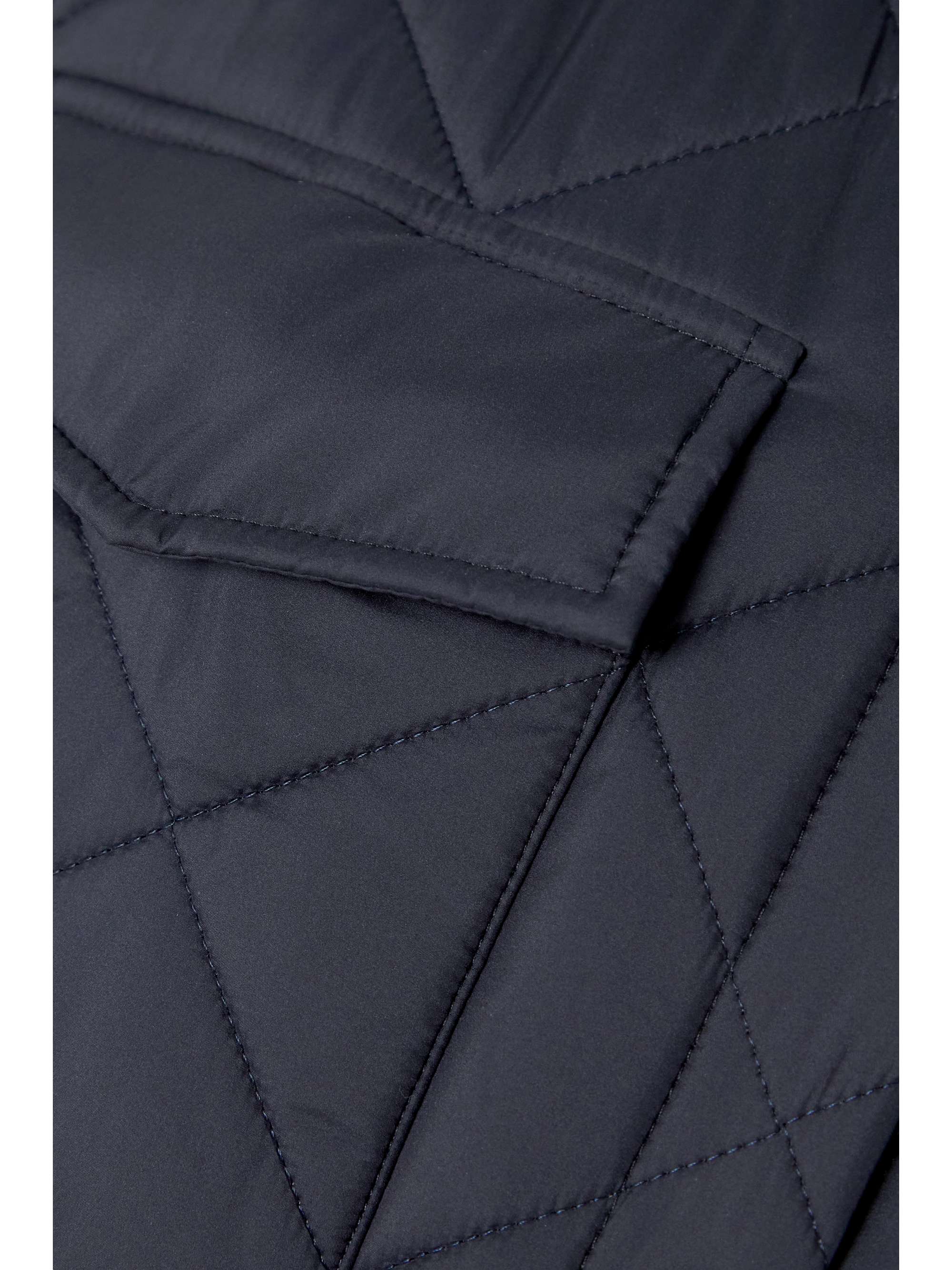 LORO PIANA معطف Rocar من قماش عازل مبطّن مع حاشية من الكشمير بحبكة مضلّعة