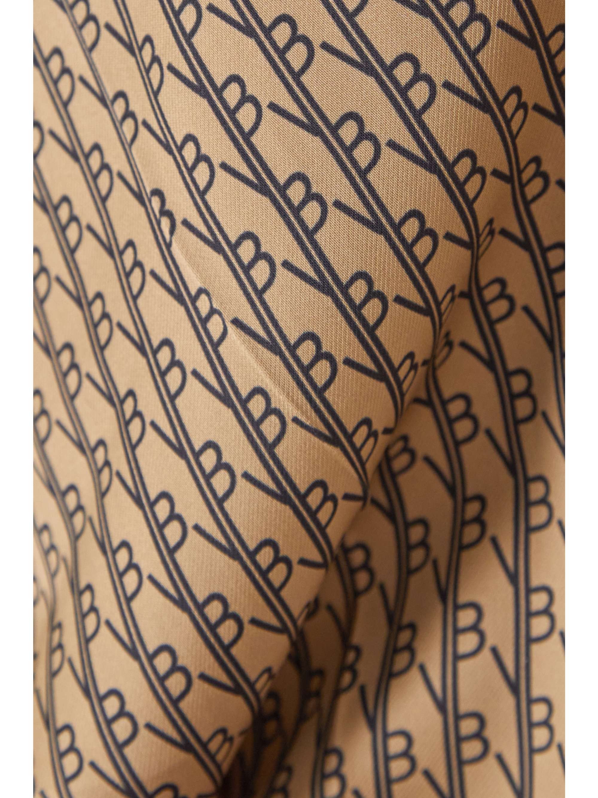VICTORIA BECKHAM Printed twill straight-leg pants