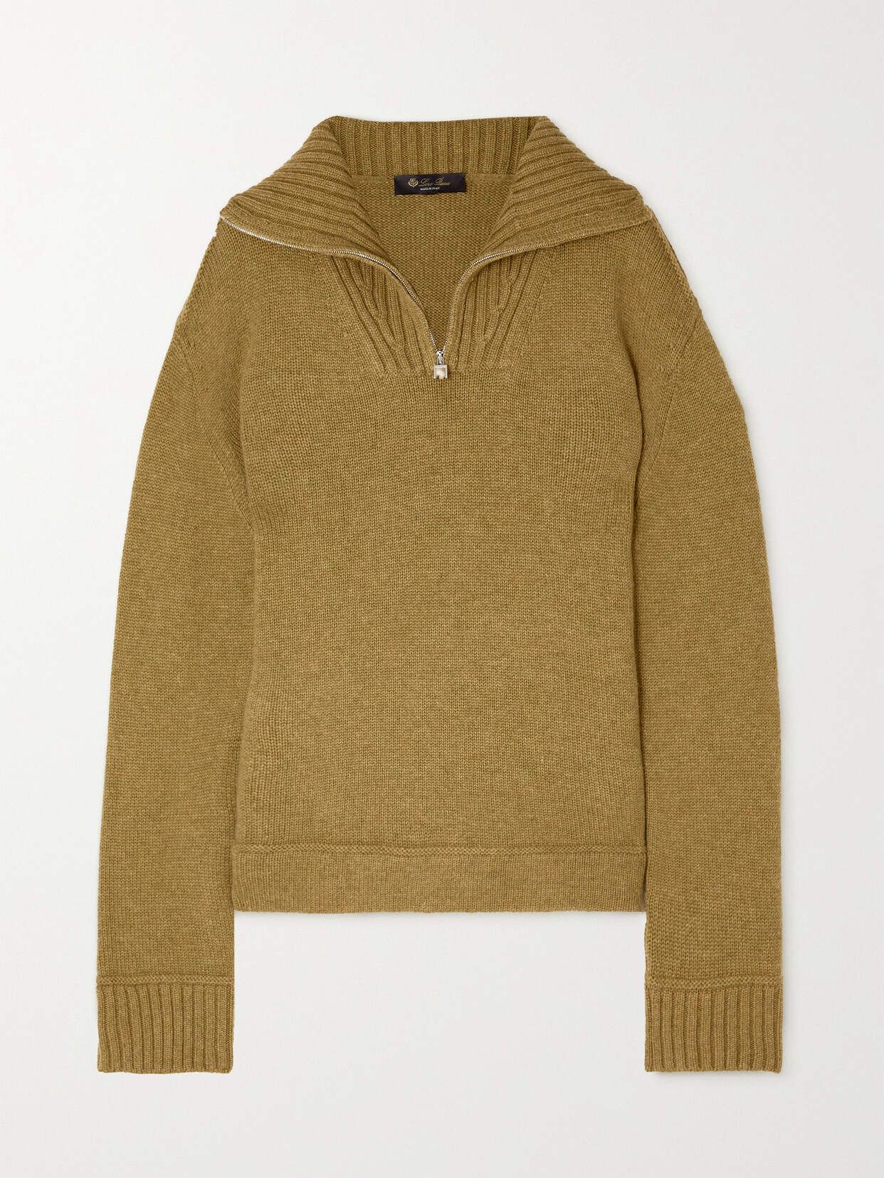 Loro Piana Mélange Cashmere Sweater In Yellow