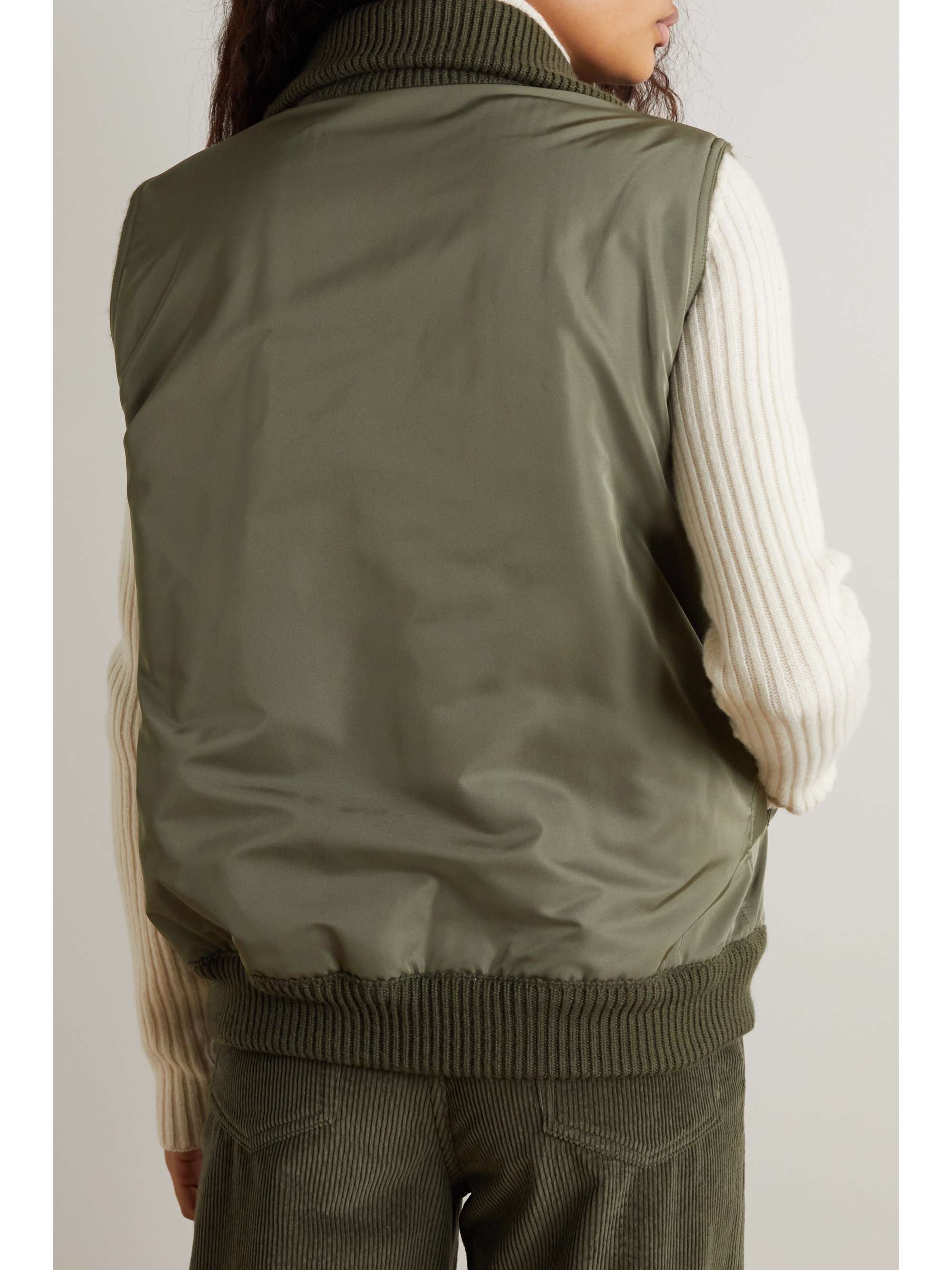 LORO PIANA Everdeen padded shell and silk-blend vest
