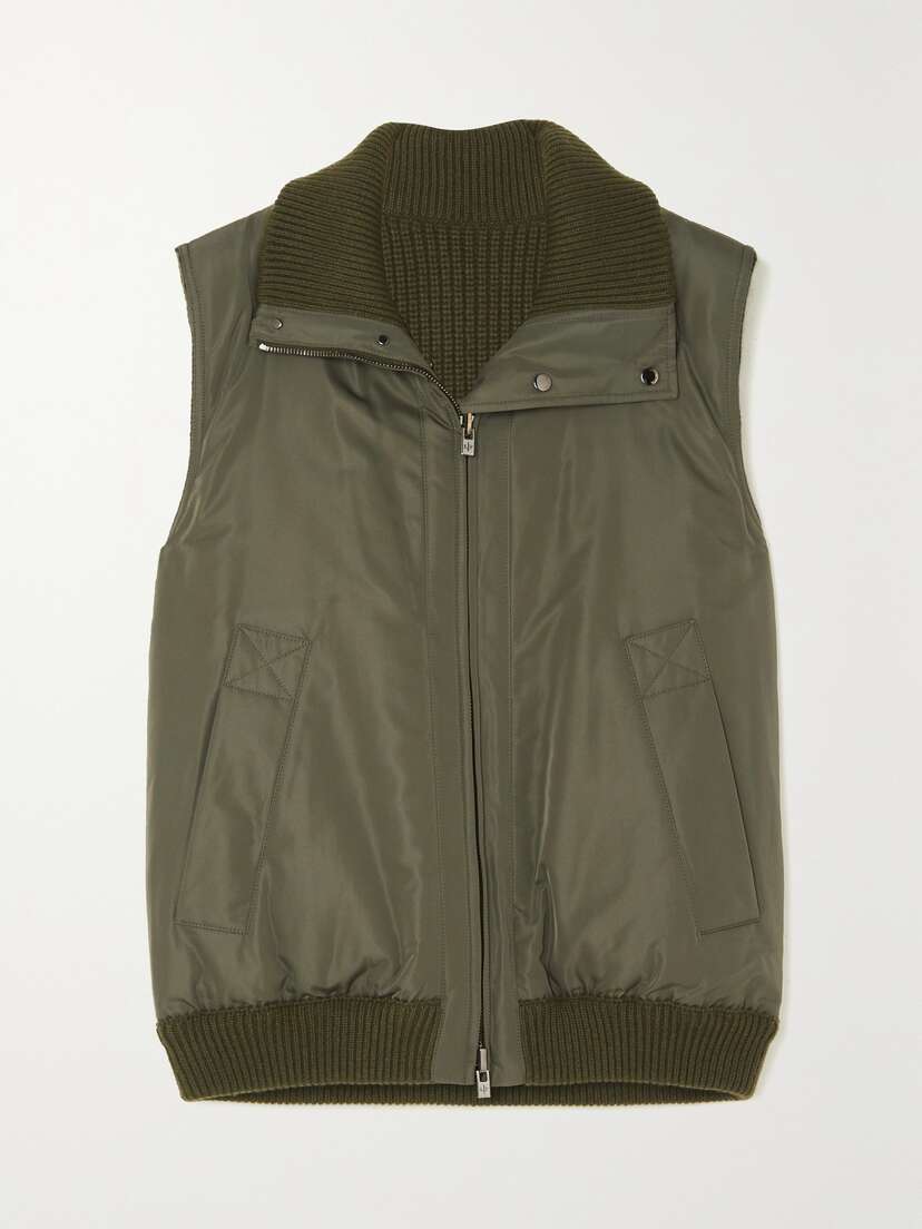Loro Piana Everdeen Padded Shell And Silk-blend Vest