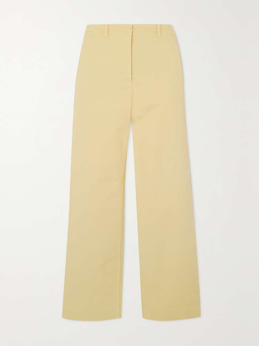Loro Piana Cloutier Cotton-blend Twill Straight-leg Pants