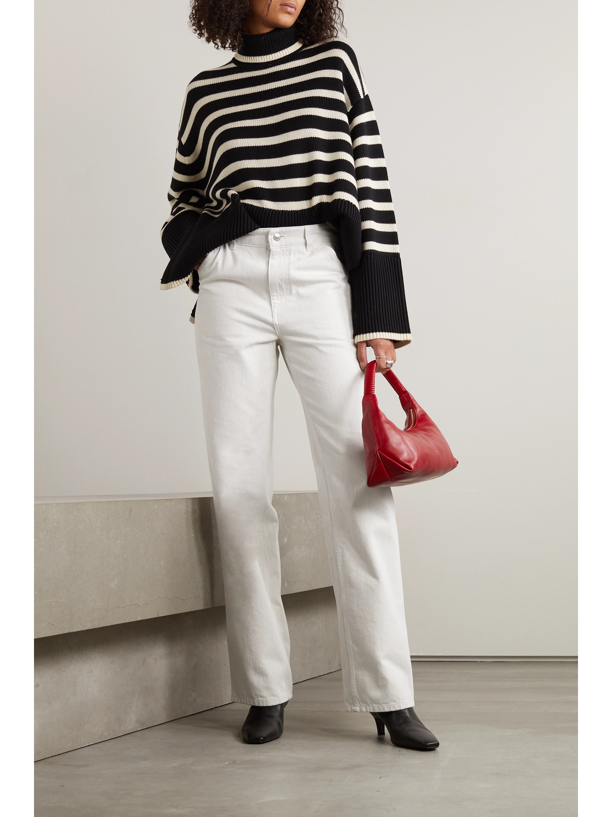 LORO PIANA RELEIGH HIGH-RISE STRAIGHT-LEG JEANS 