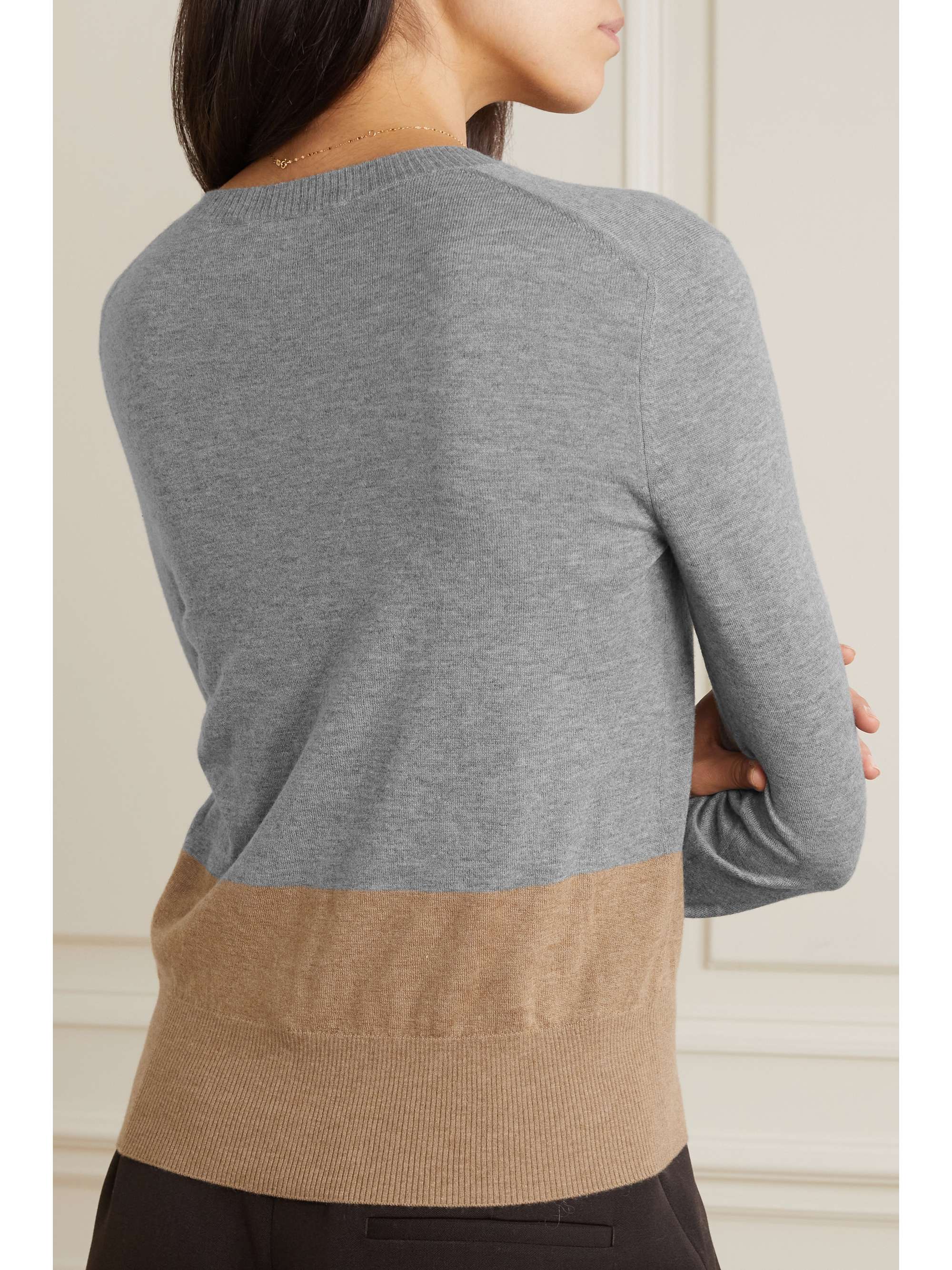 LORO PIANA Color-block cashmere sweater