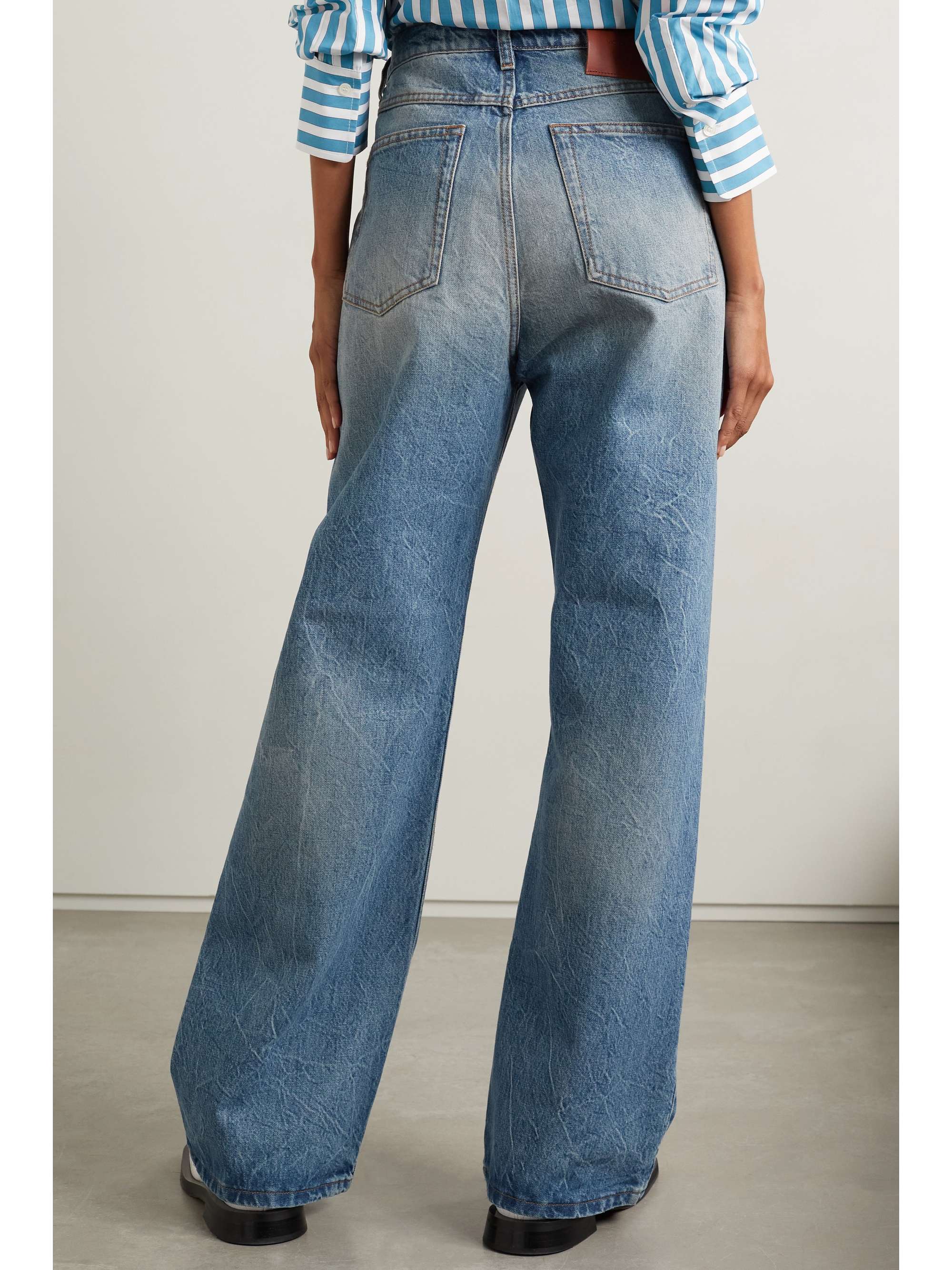 VICTORIA BECKHAM Mia high-rise wide-leg jeans | NET-A-PORTER