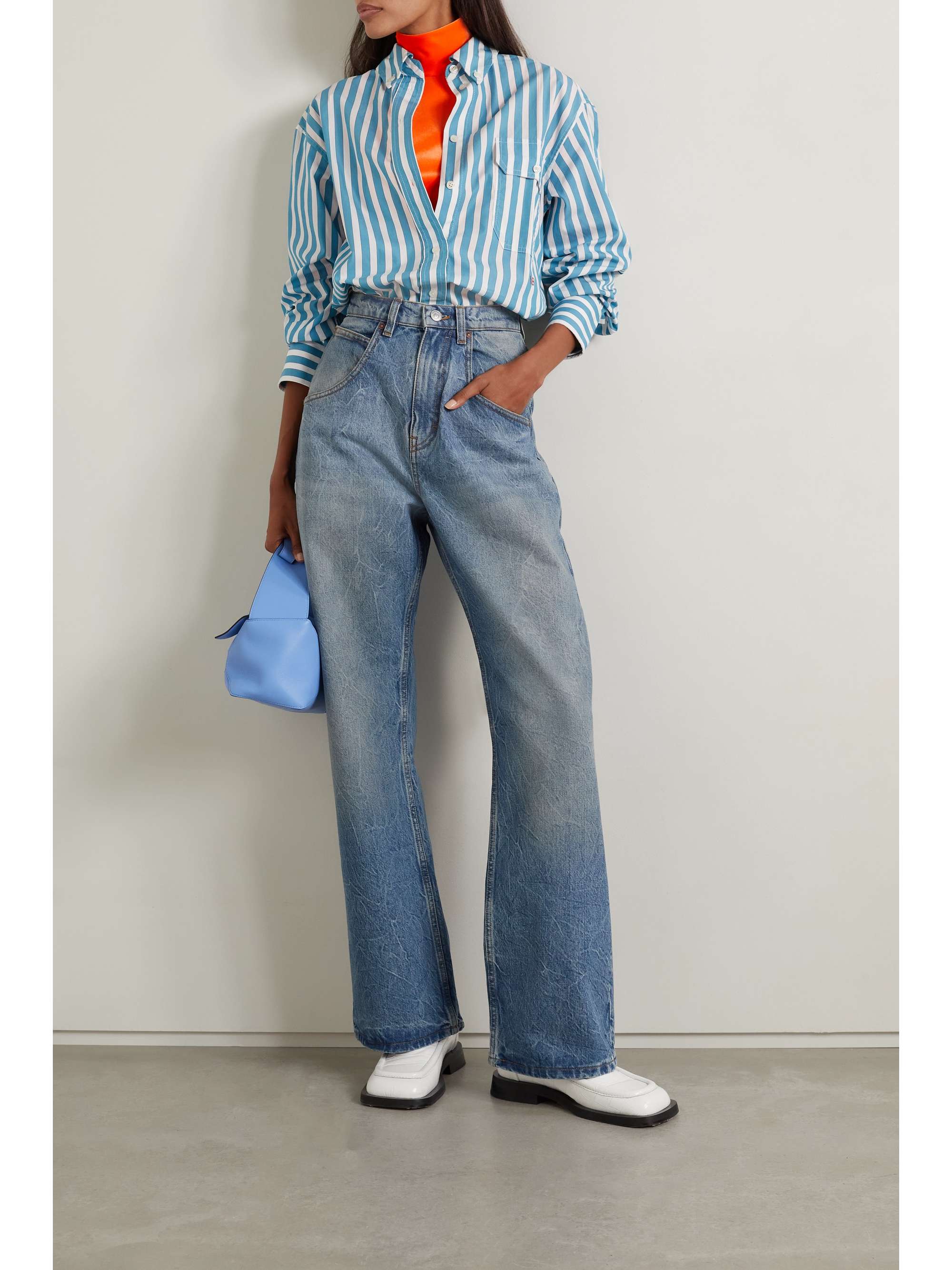 VICTORIA BECKHAM Mia high-rise wide-leg jeans | NET-A-PORTER