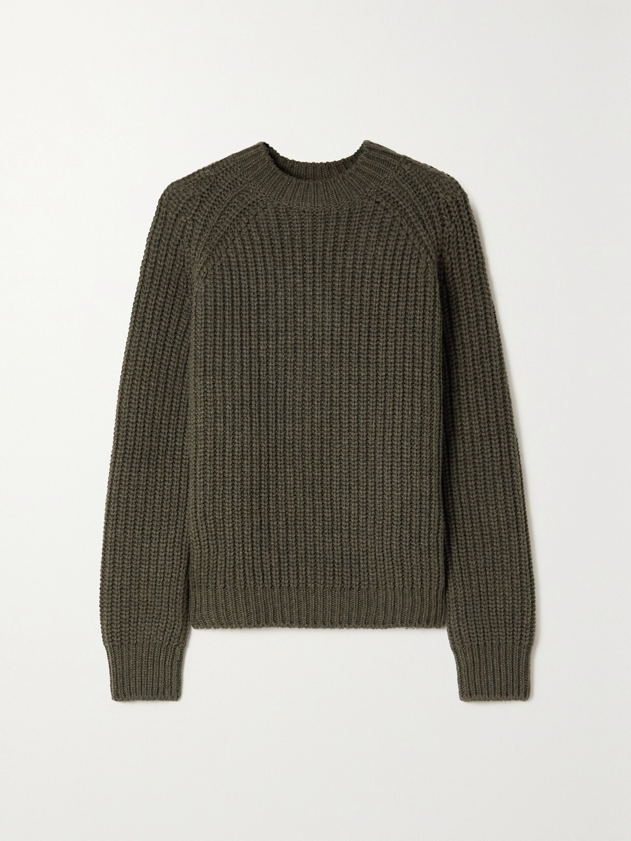 Loro Piana Davenport Ribbed Cashmere Sweater - Green