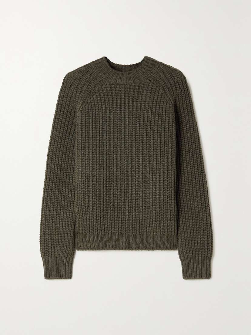 Loro Piana Davenport Ribbed Cashmere Sweater