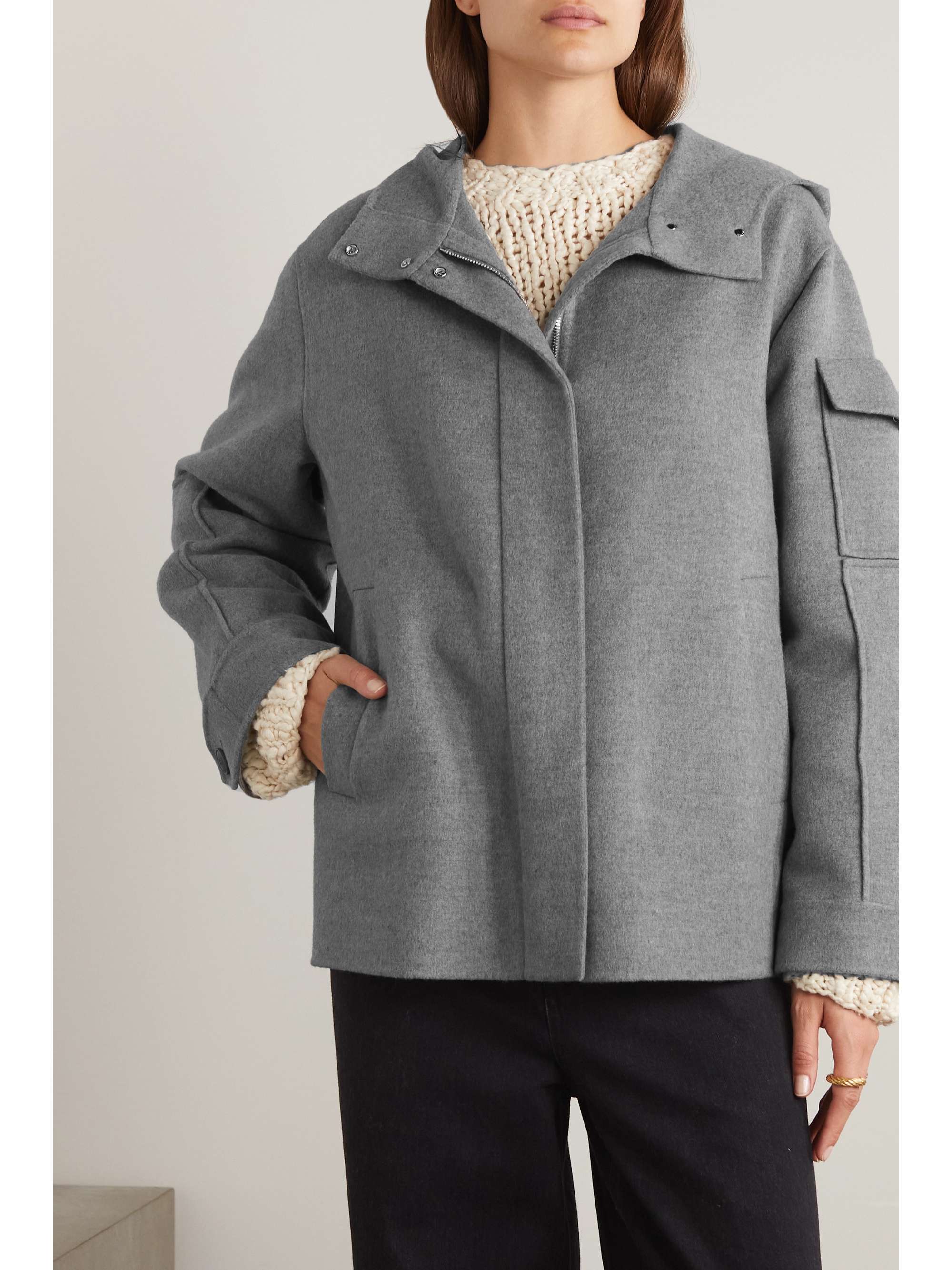 LORO PIANA Cashmere hooded jacket | NET-A-PORTER