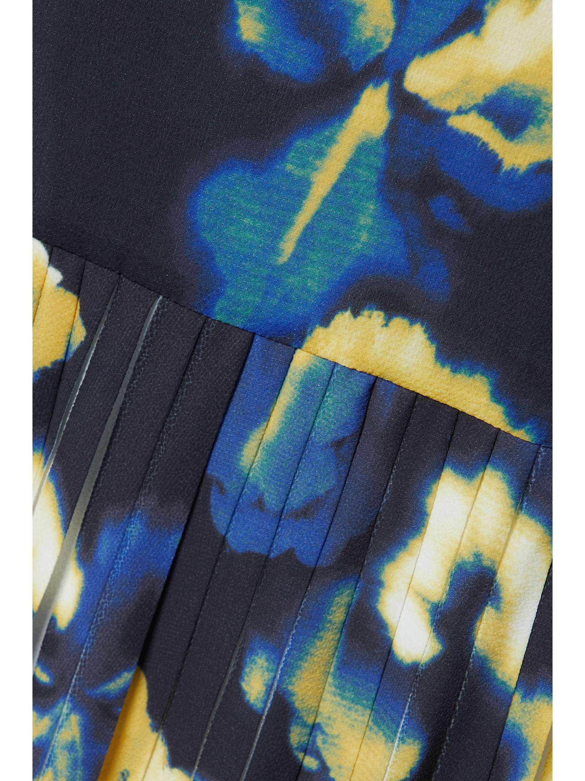 JASON WU COLLECTION Pleated printed crepe midi dress