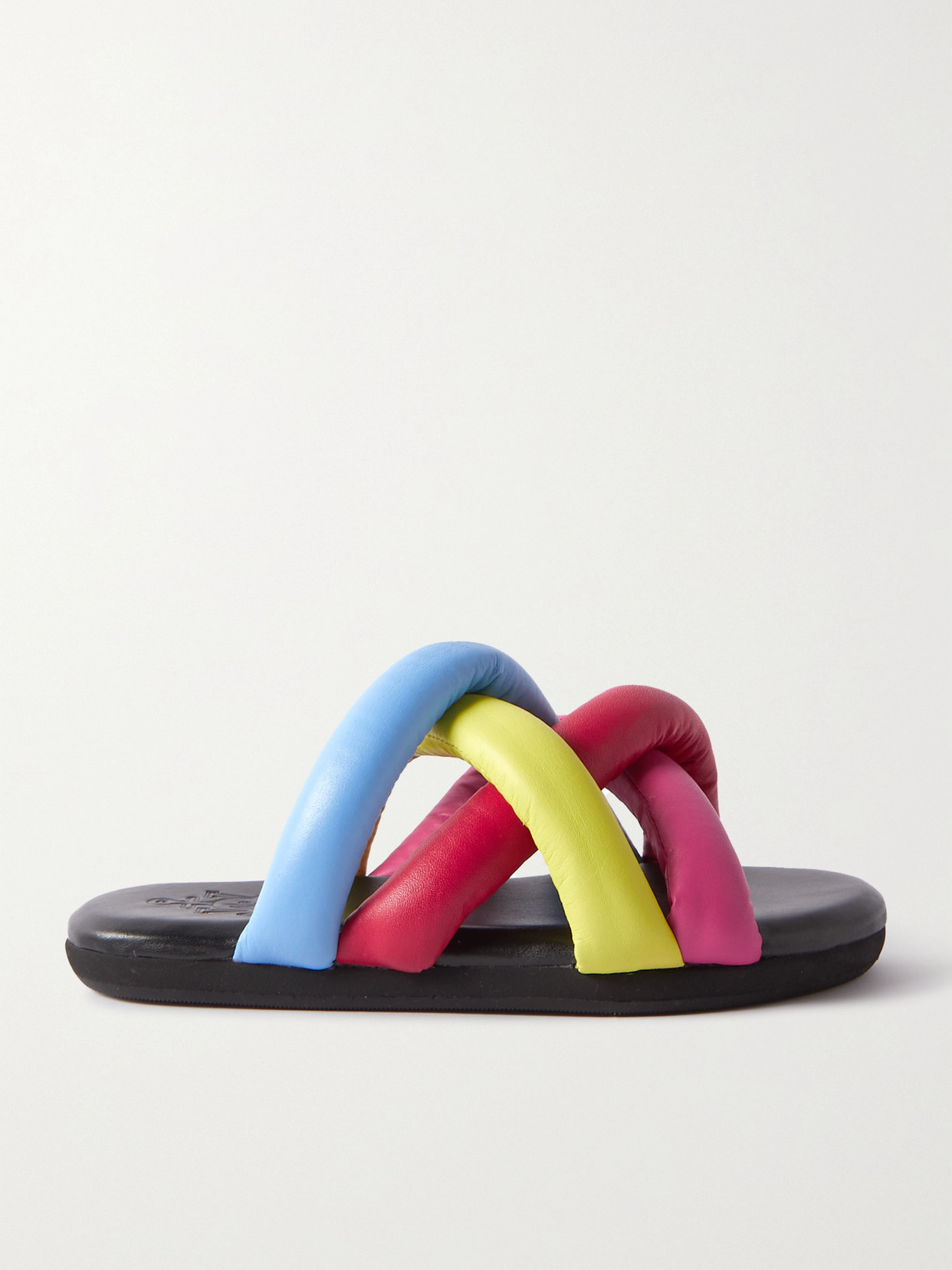 Moncler Genius - + Jw Anderson Jbraided Leather Slides - Pink