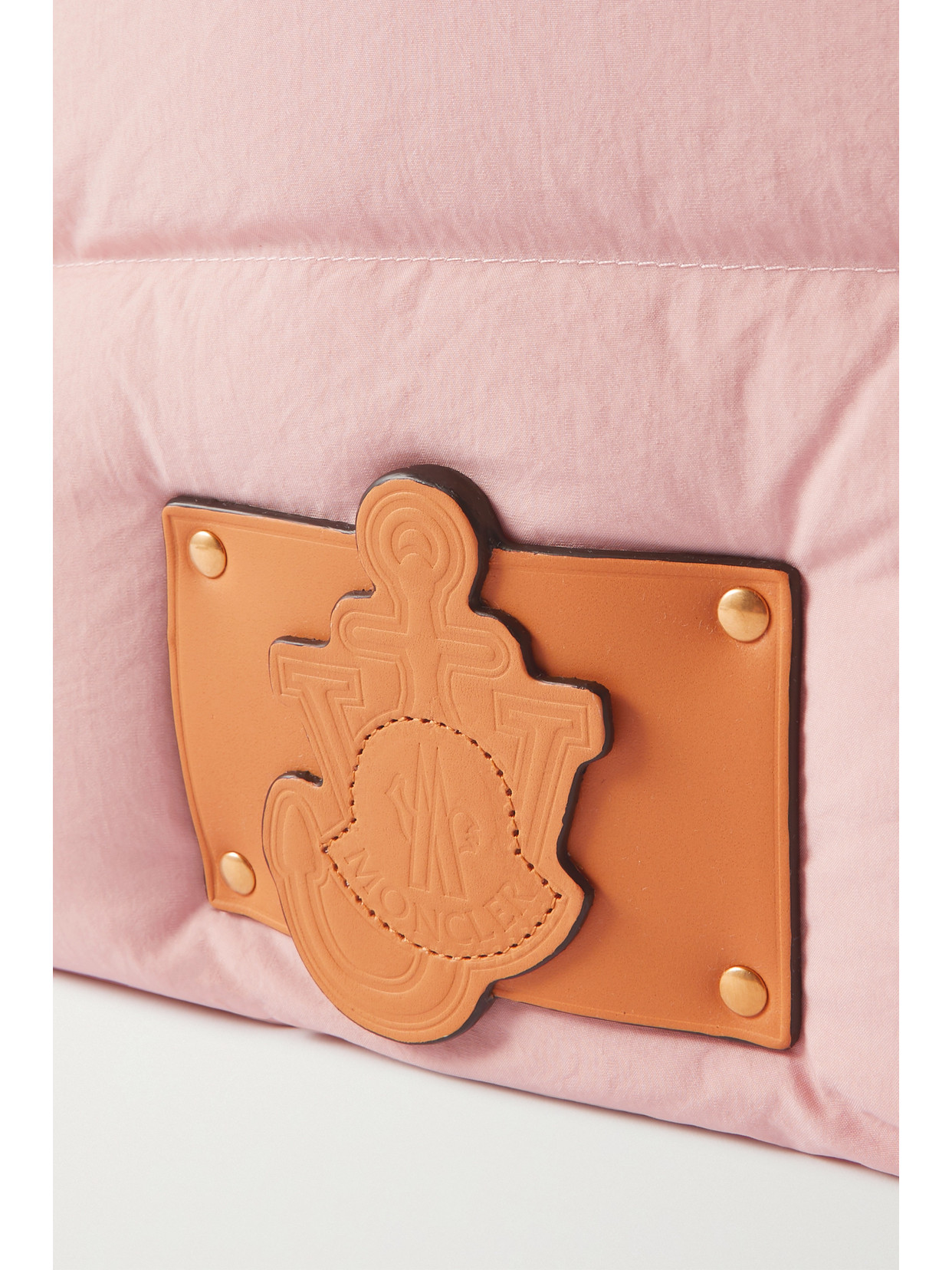 Moncler Genius + Jw Anderson Leather-trimmed Quilted Nylon Tote In Pink