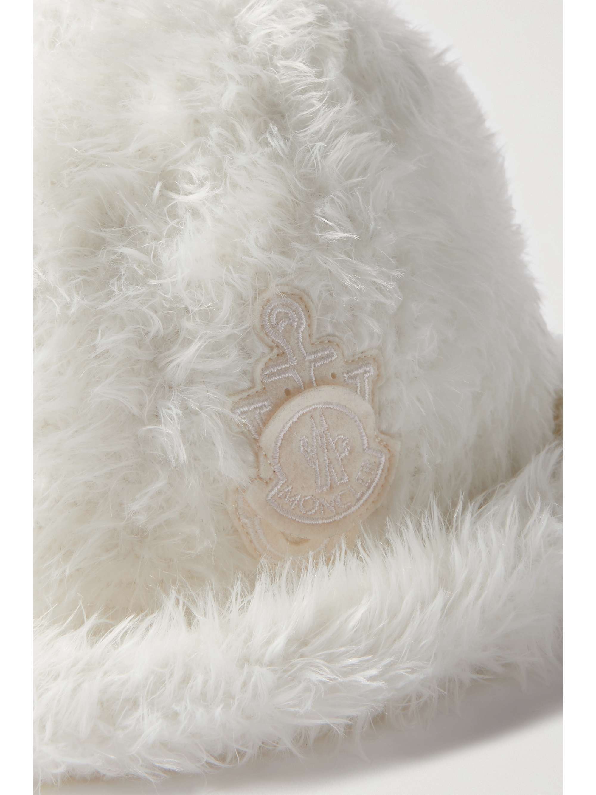 MONCLER GENIUS + JW Anderson embroidered faux fur bucket hat