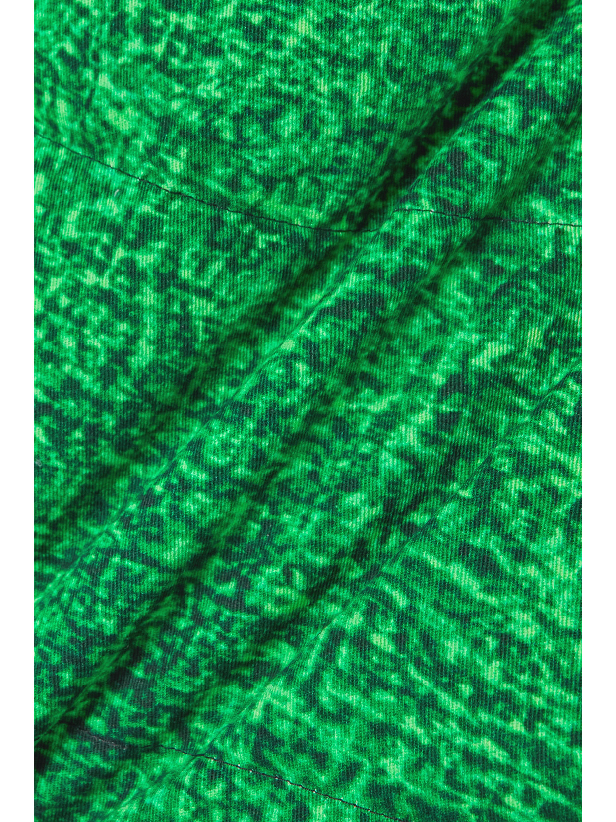 Moncler Genius High Waist A-line Skirt Textured Fabric In Green