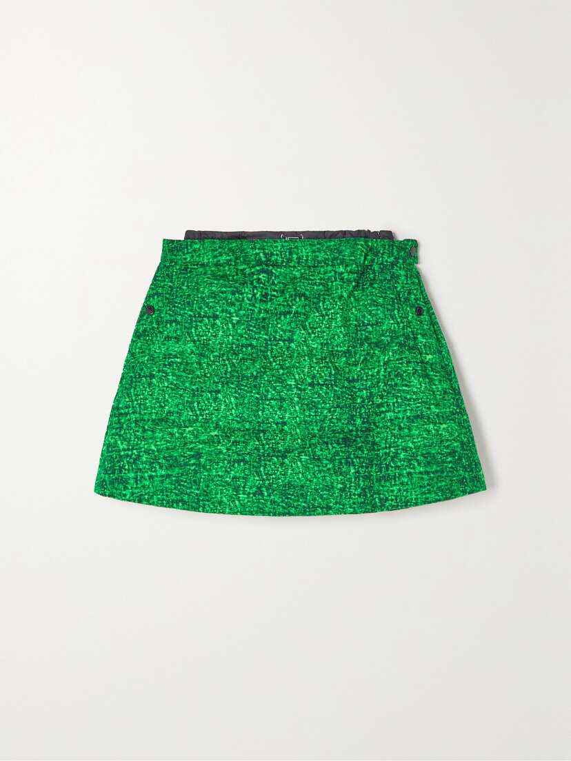 Moncler Genius + Jw Anderson Quilted Printed Cotton-twill Down Mini Skirt