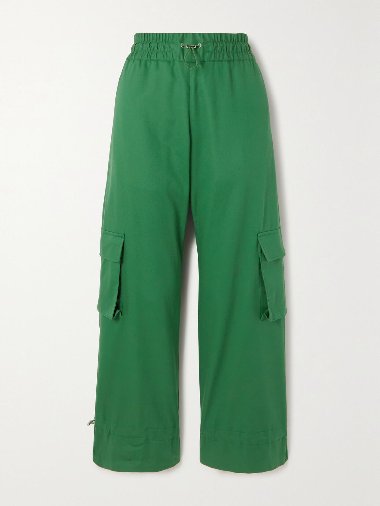 Moncler Genius - + Jw Anderson Cotton-gabardine Straight-leg Cargo Pants - Green