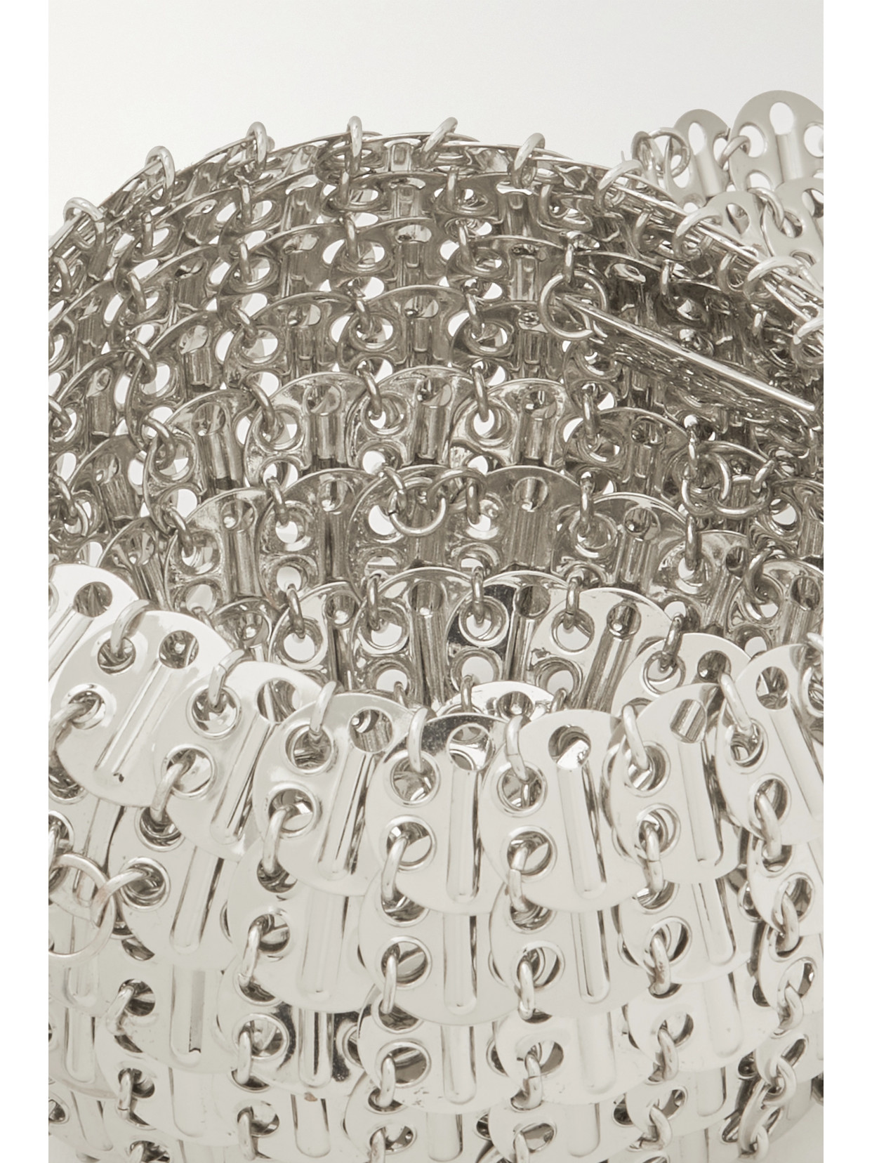 Rabanne 1969 Ball Chainmail Shoulder Bag In Silver