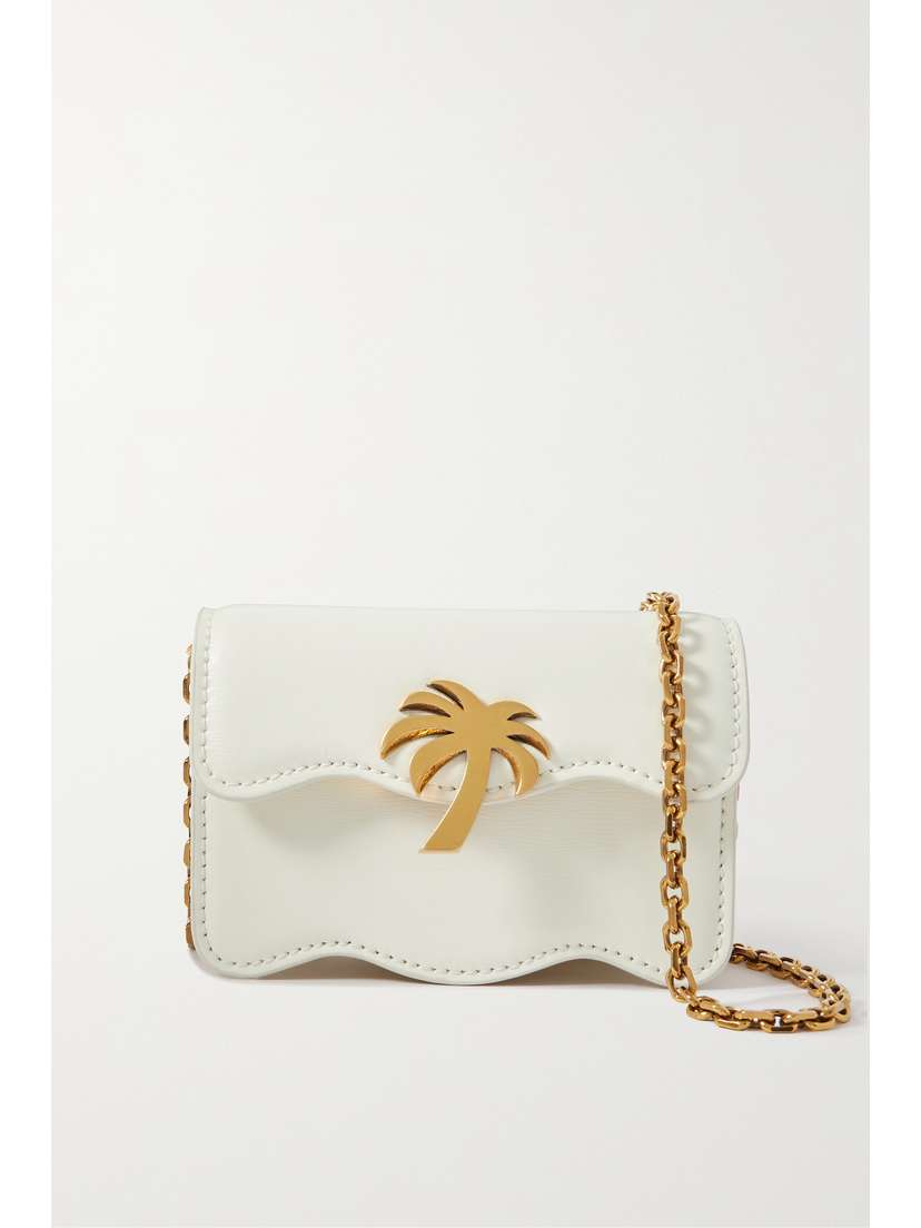 Palm Angels Palm Beach Leather Shoulder Bag