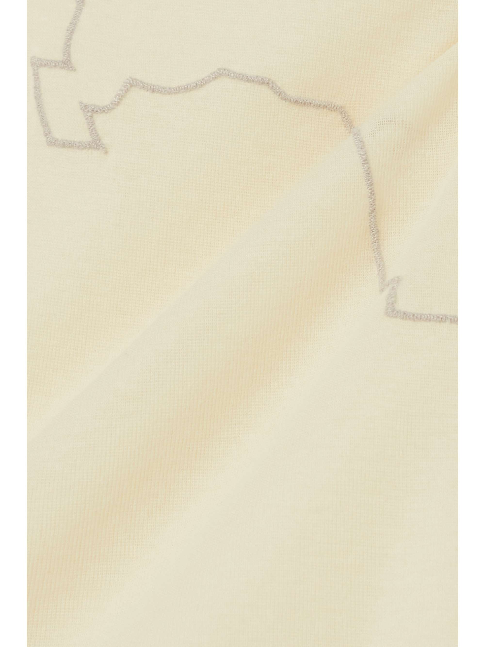BASERANGE Gerrymandered embroidered organic cotton-jersey T-shirt