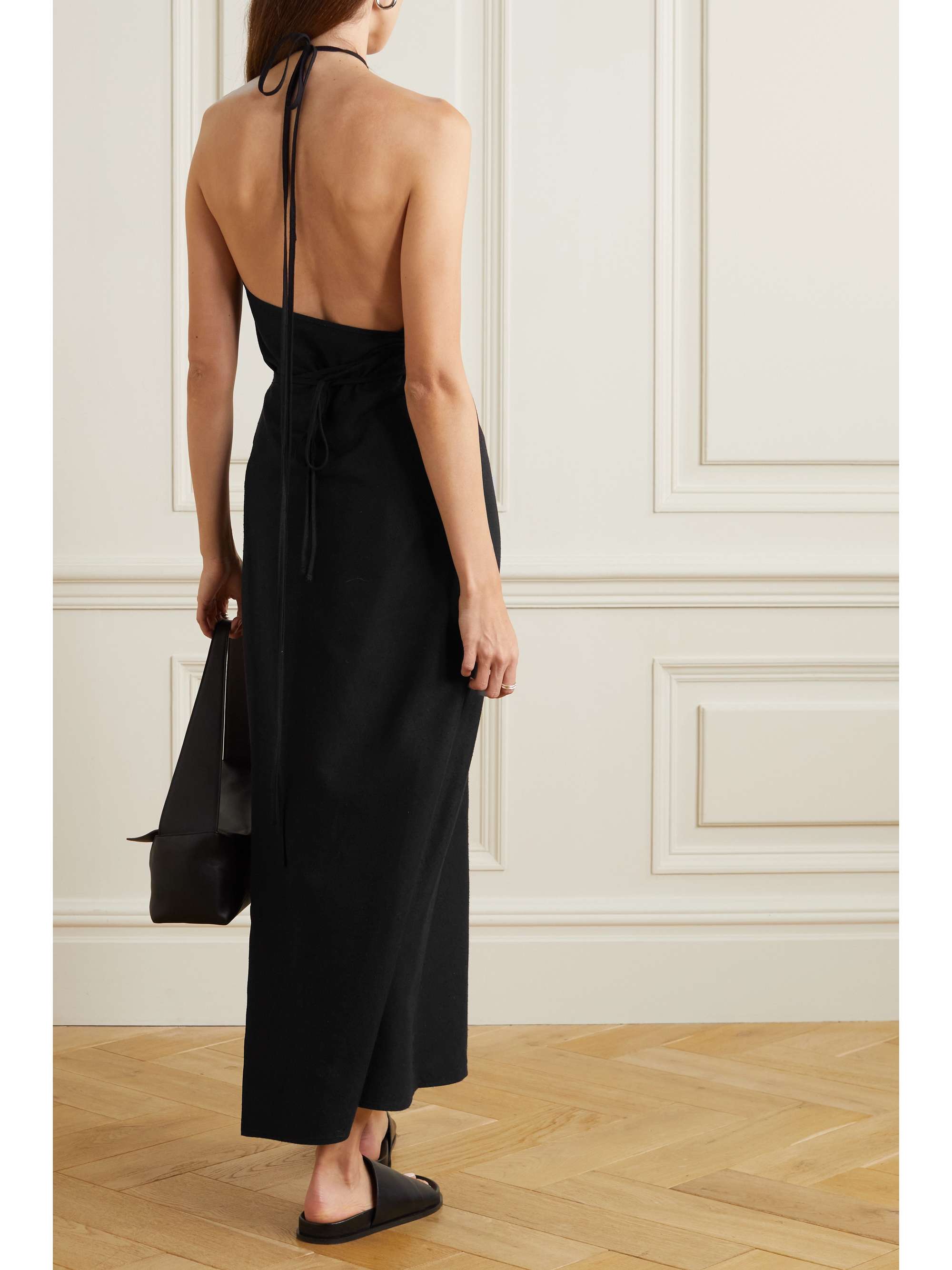 BASERANGE Ligo silk-voile halterneck maxi dress | NET-A-PORTER