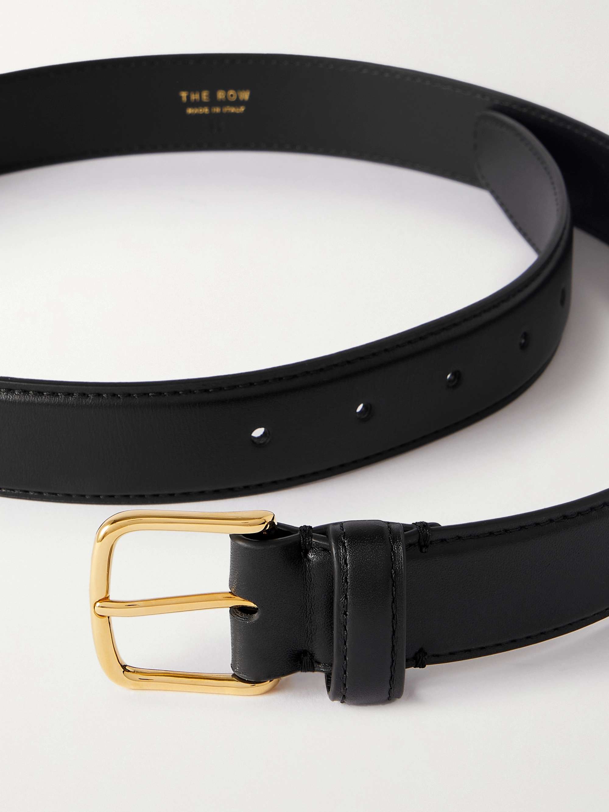 The Row Leather Belt - Women - Black Belts