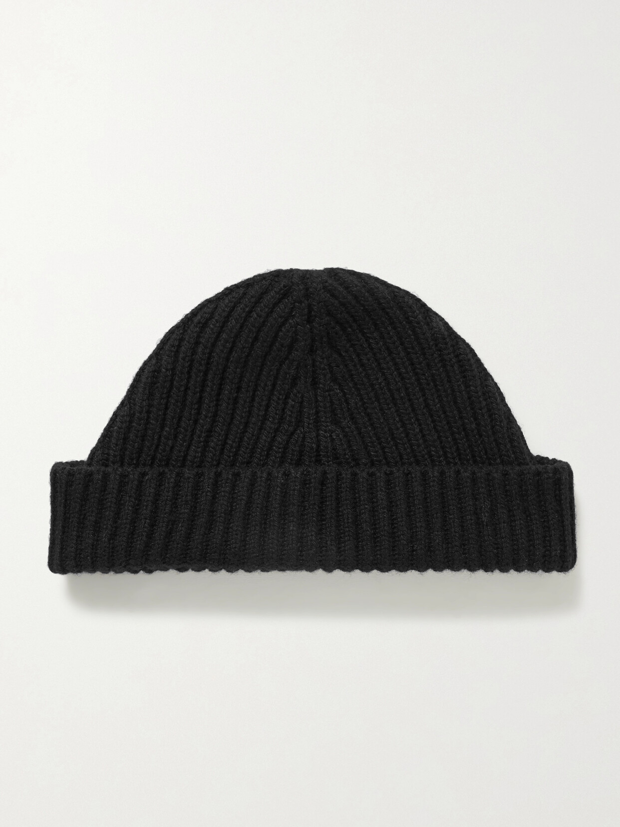 Shop The Row Ribbed Cashmere Beanie In Black