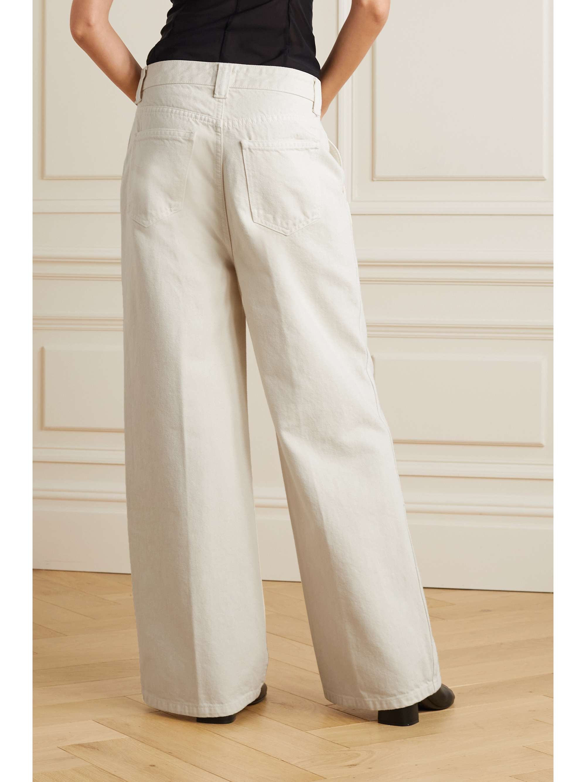 KHAITE Ian mid-rise wide-leg jeans