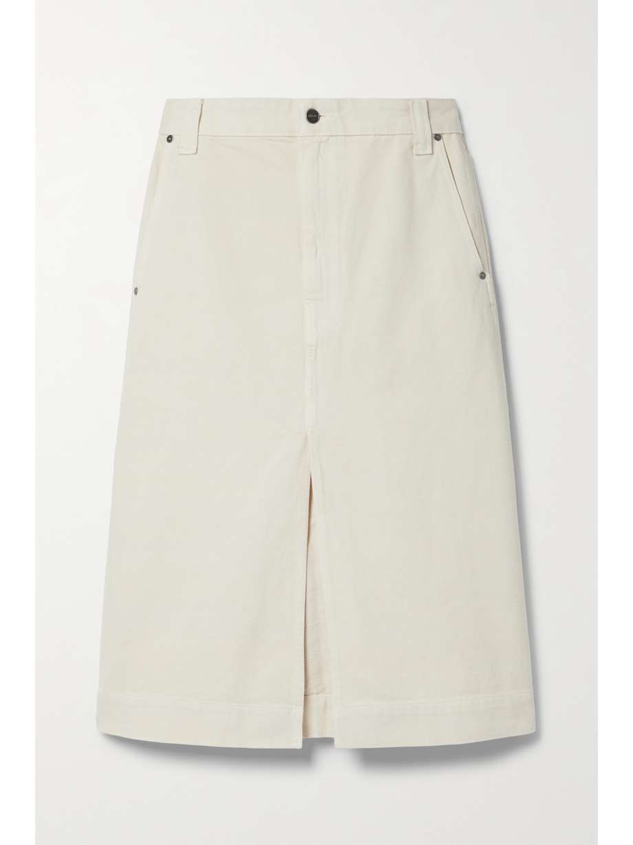 Cream Midi Skirt