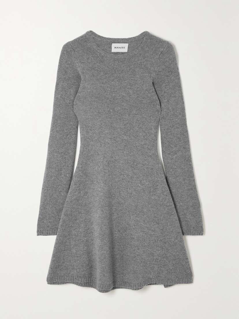 Khaite Fleurine Cashmere Mini Dress