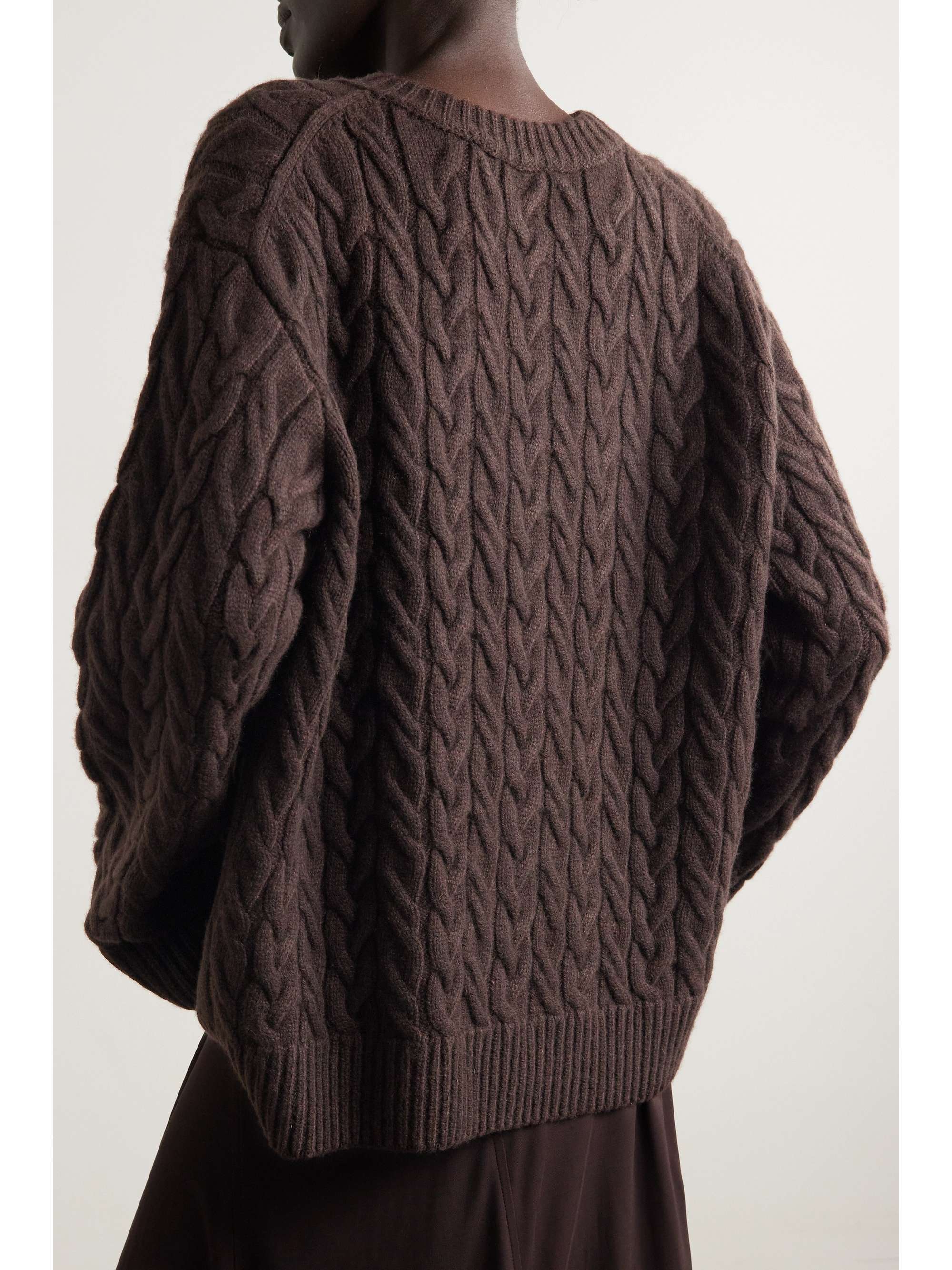 KHAITE Maryse cable-knit cashmere sweater