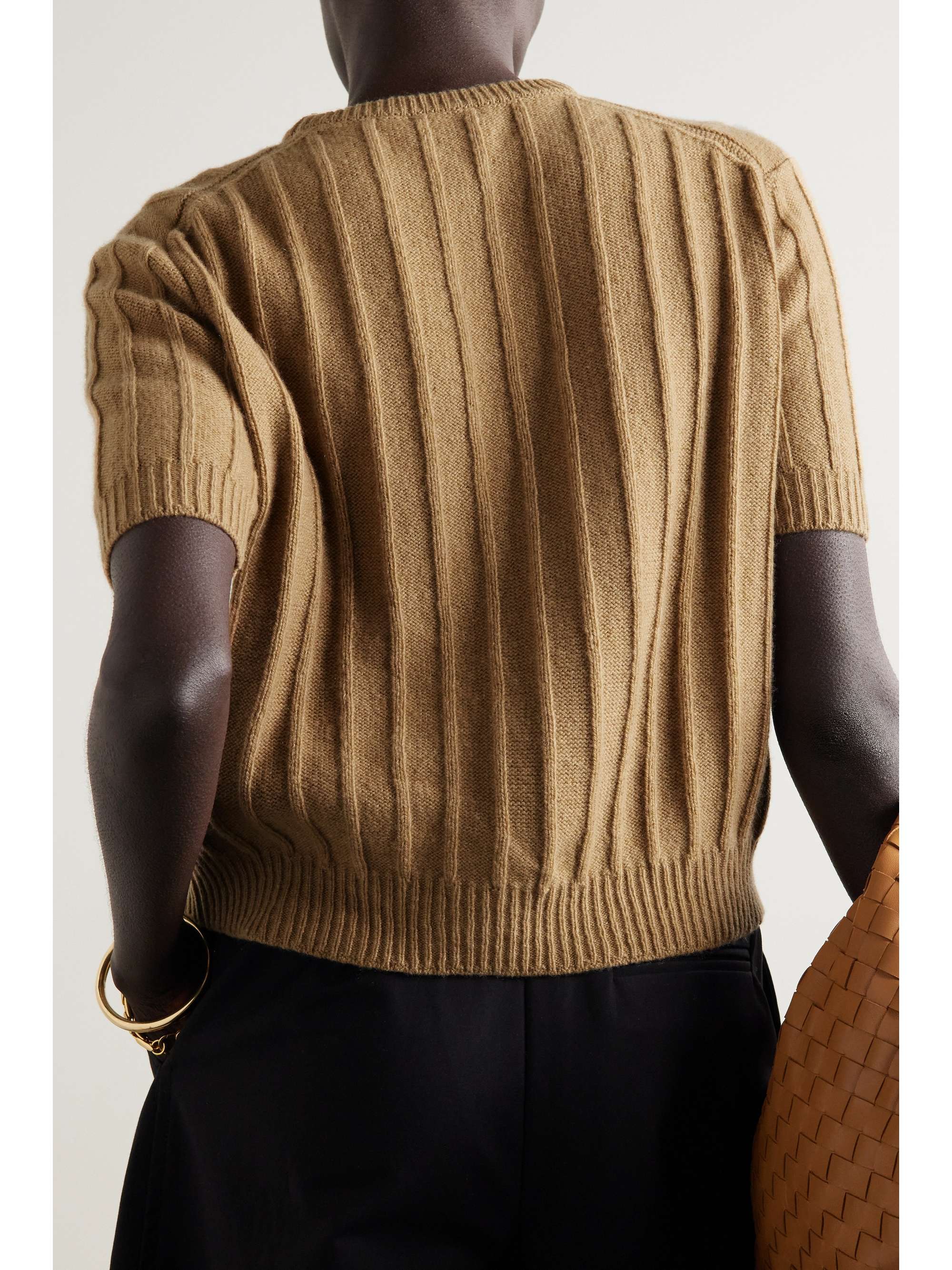 KHAITE Esmeralda ribbed cashmere sweater