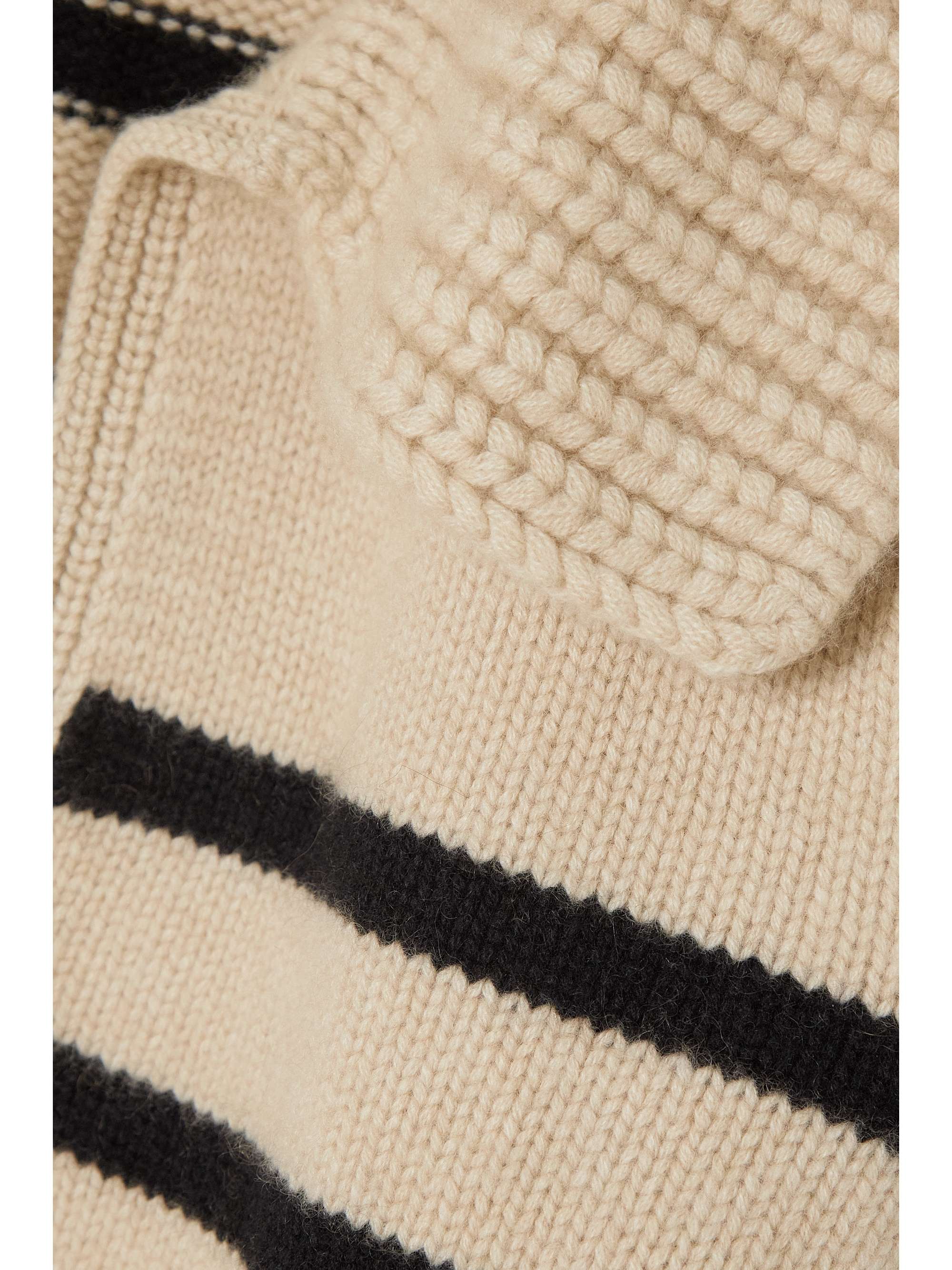 KHAITE Evi oversized striped cashmere sweater