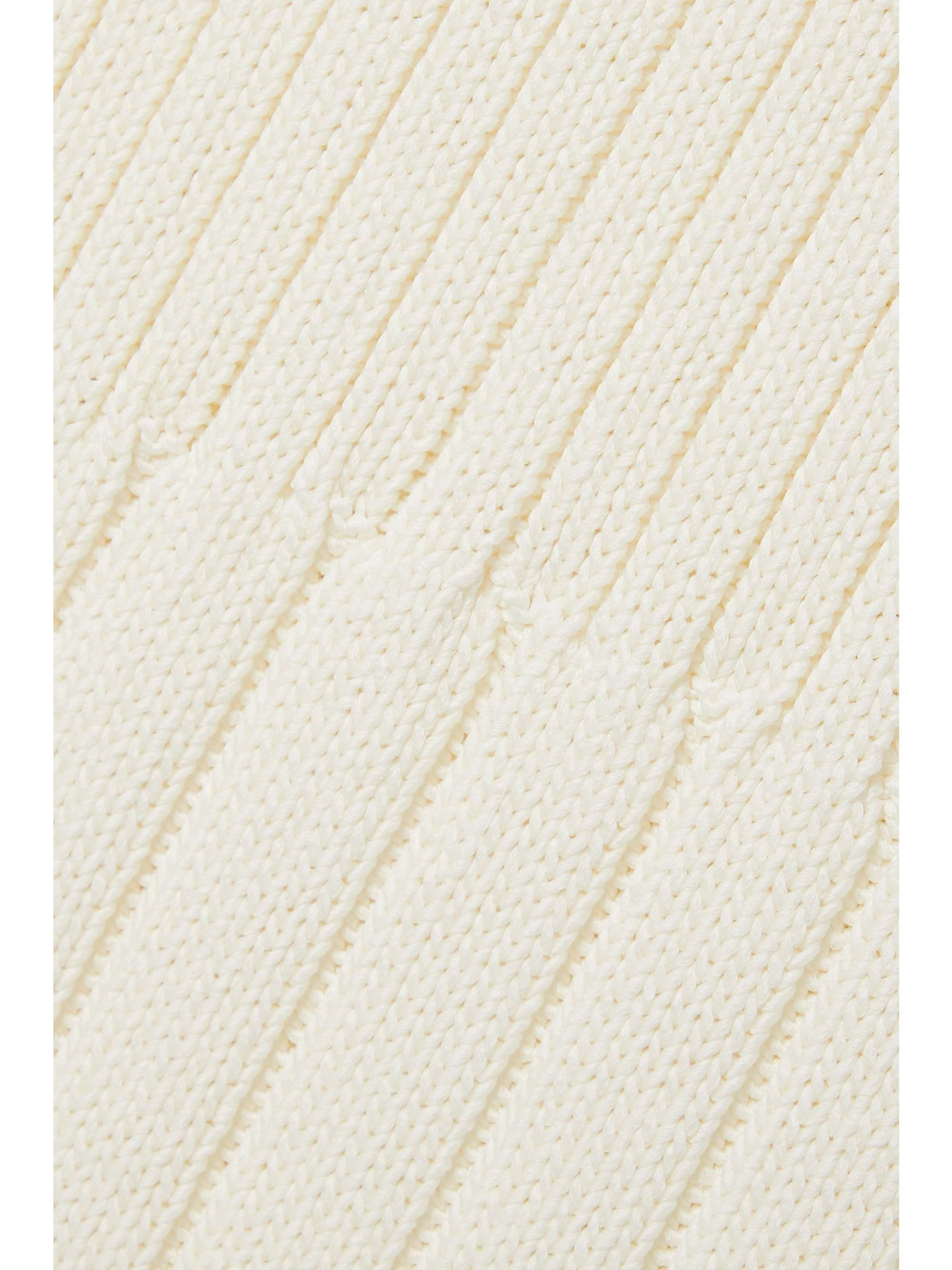 KHAITE Olympia ribbed cotton-blend maxi dress