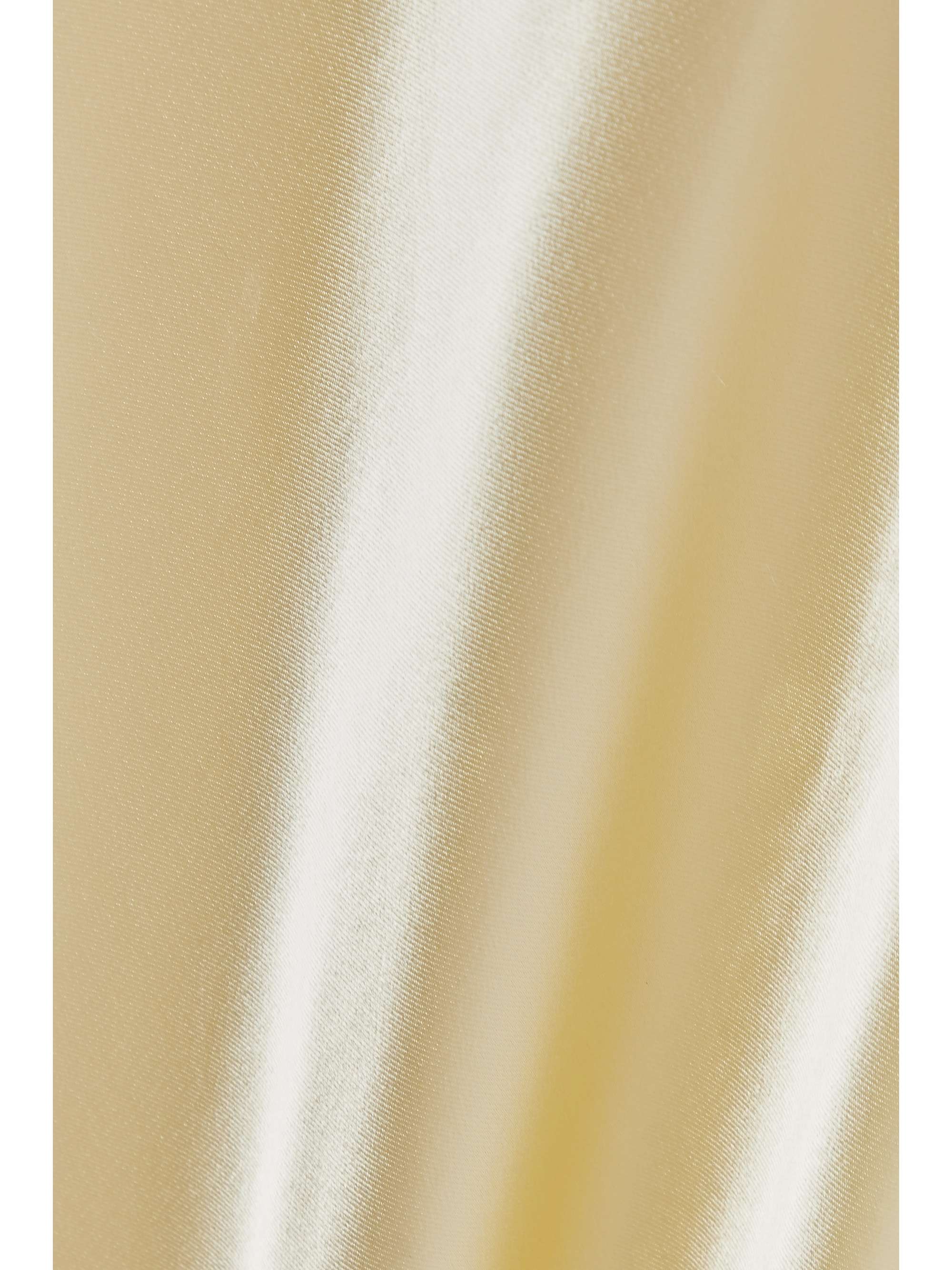 KHAITE Nirva pleated satin maxi dress