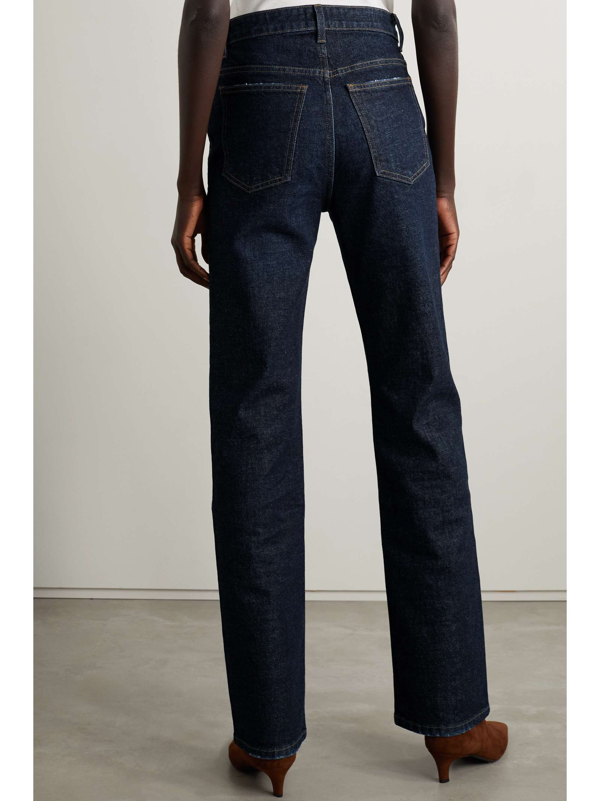 KHAITE Danielle high-rise straight-leg jeans
