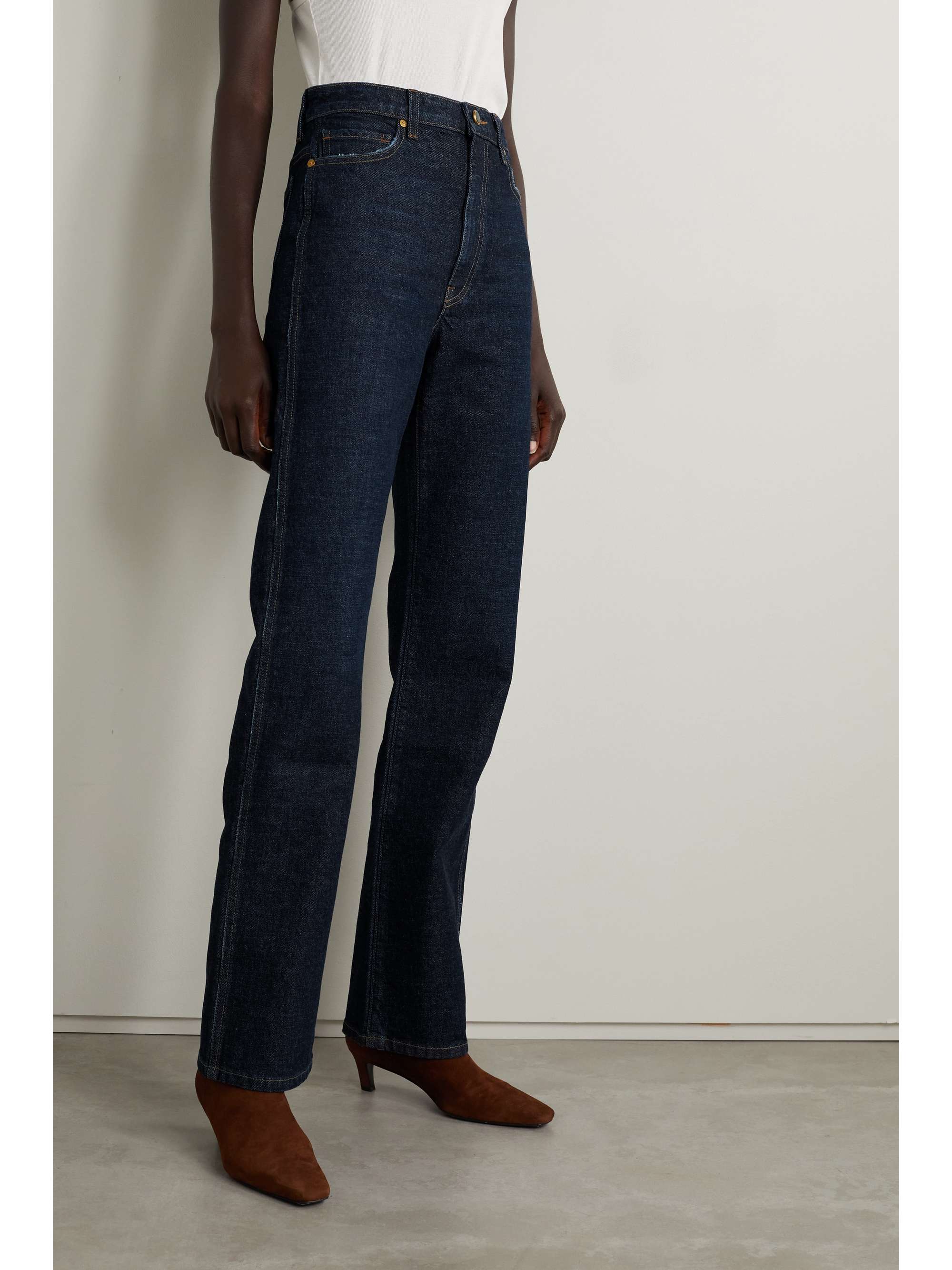 KHAITE Danielle high-rise straight-leg jeans
