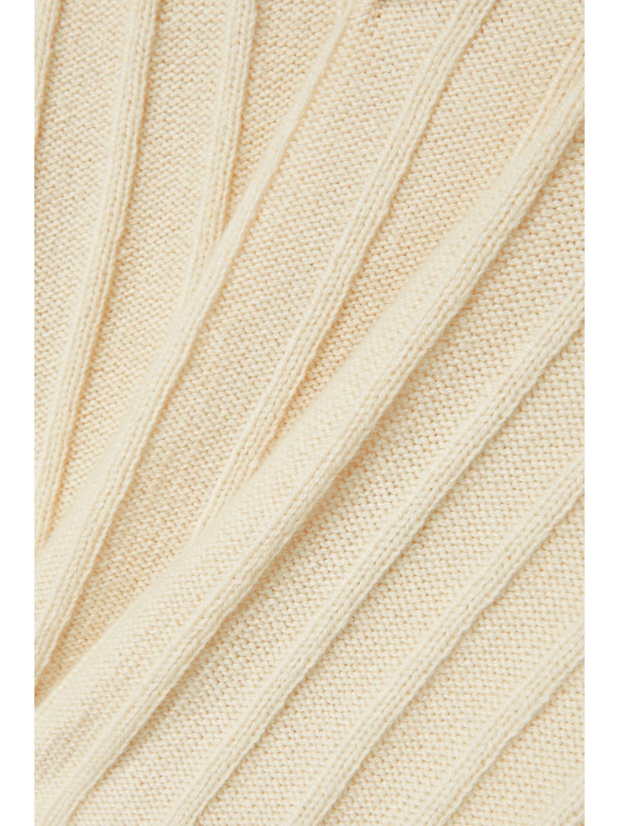 KHAITE Esmeralda ribbed cashmere sweater