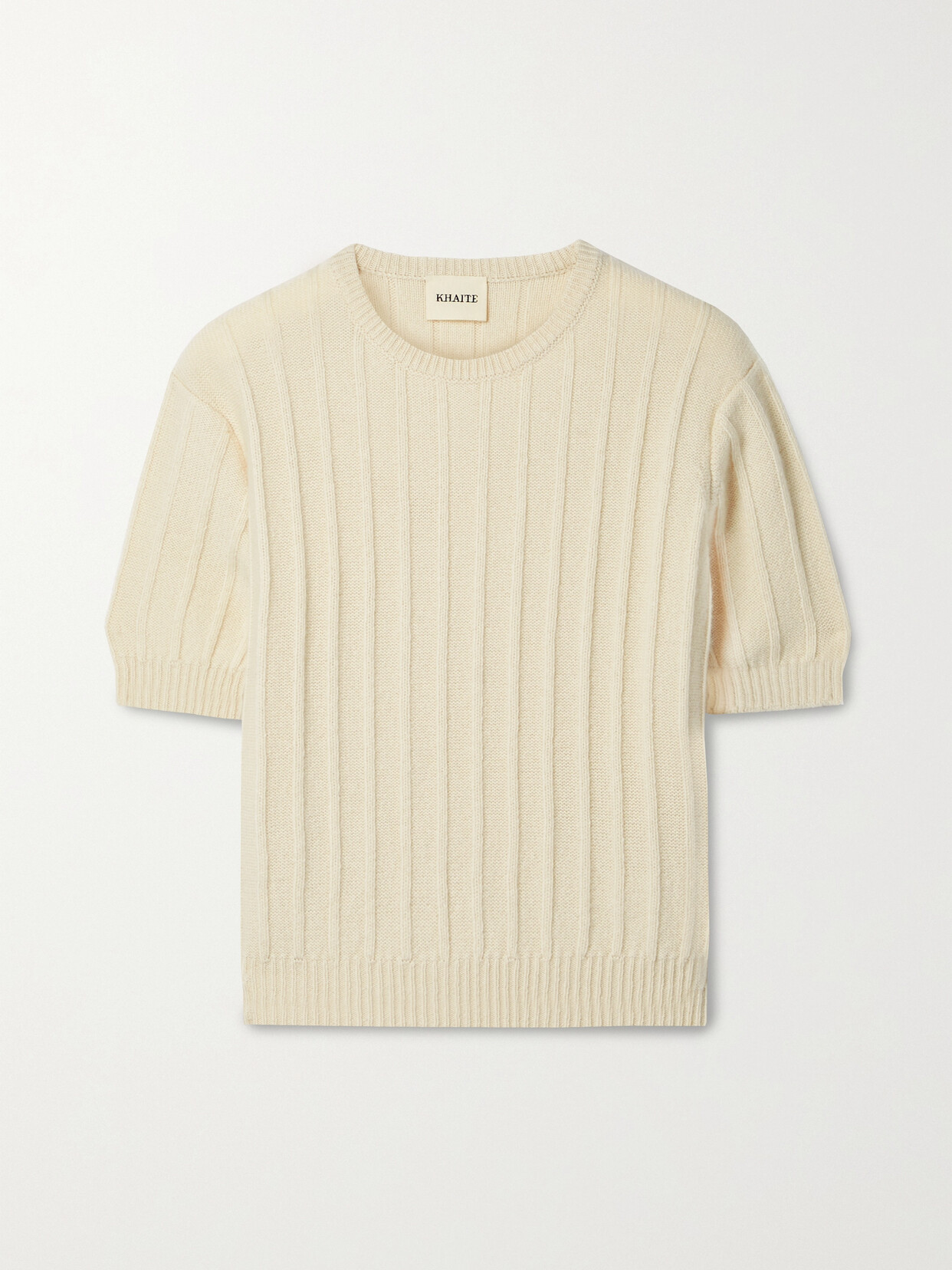 Khaite - Esmeralda Ribbed Cashmere Sweater - Cream