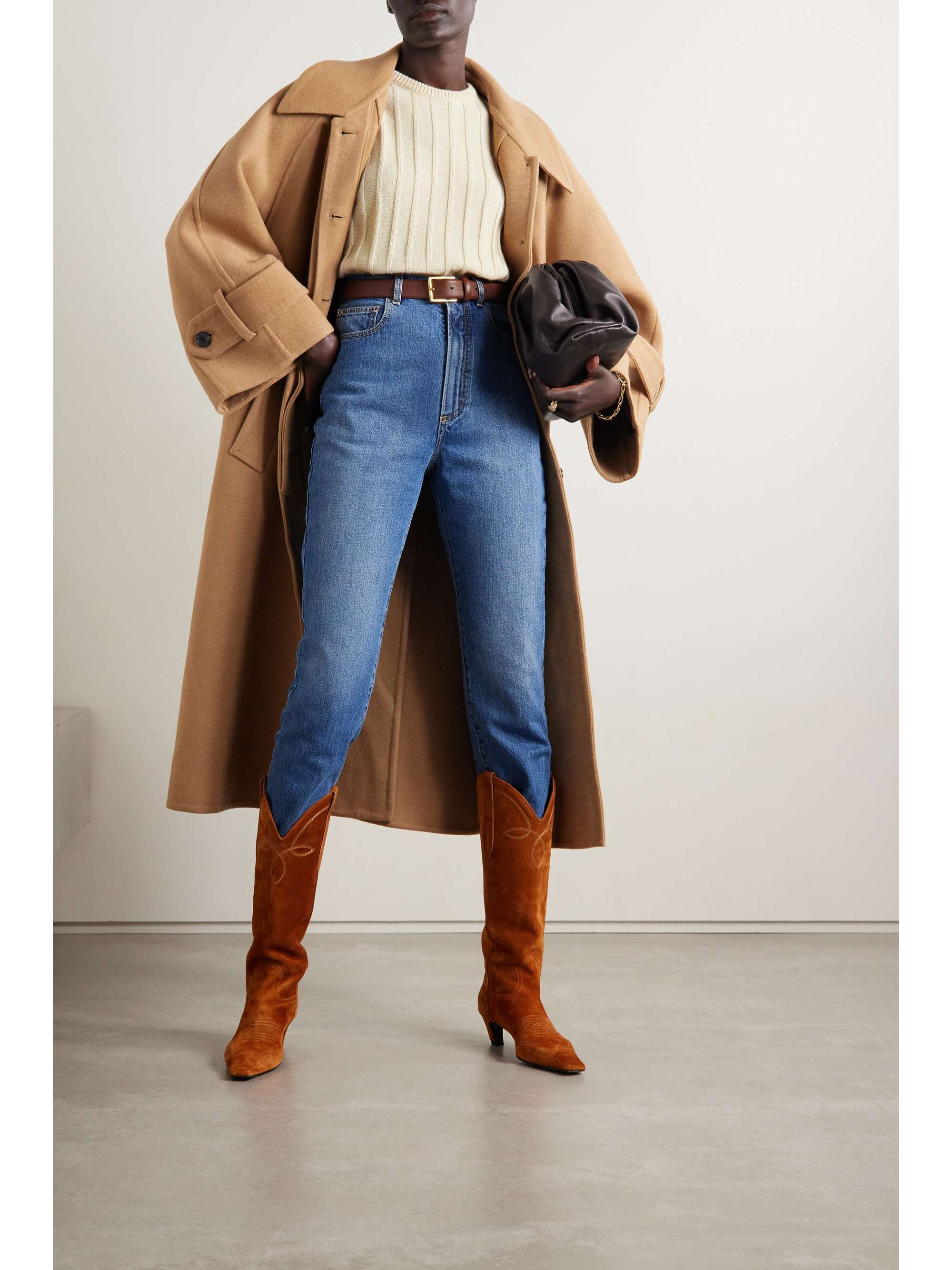 KHAITE Esmeralda ribbed cashmere sweater