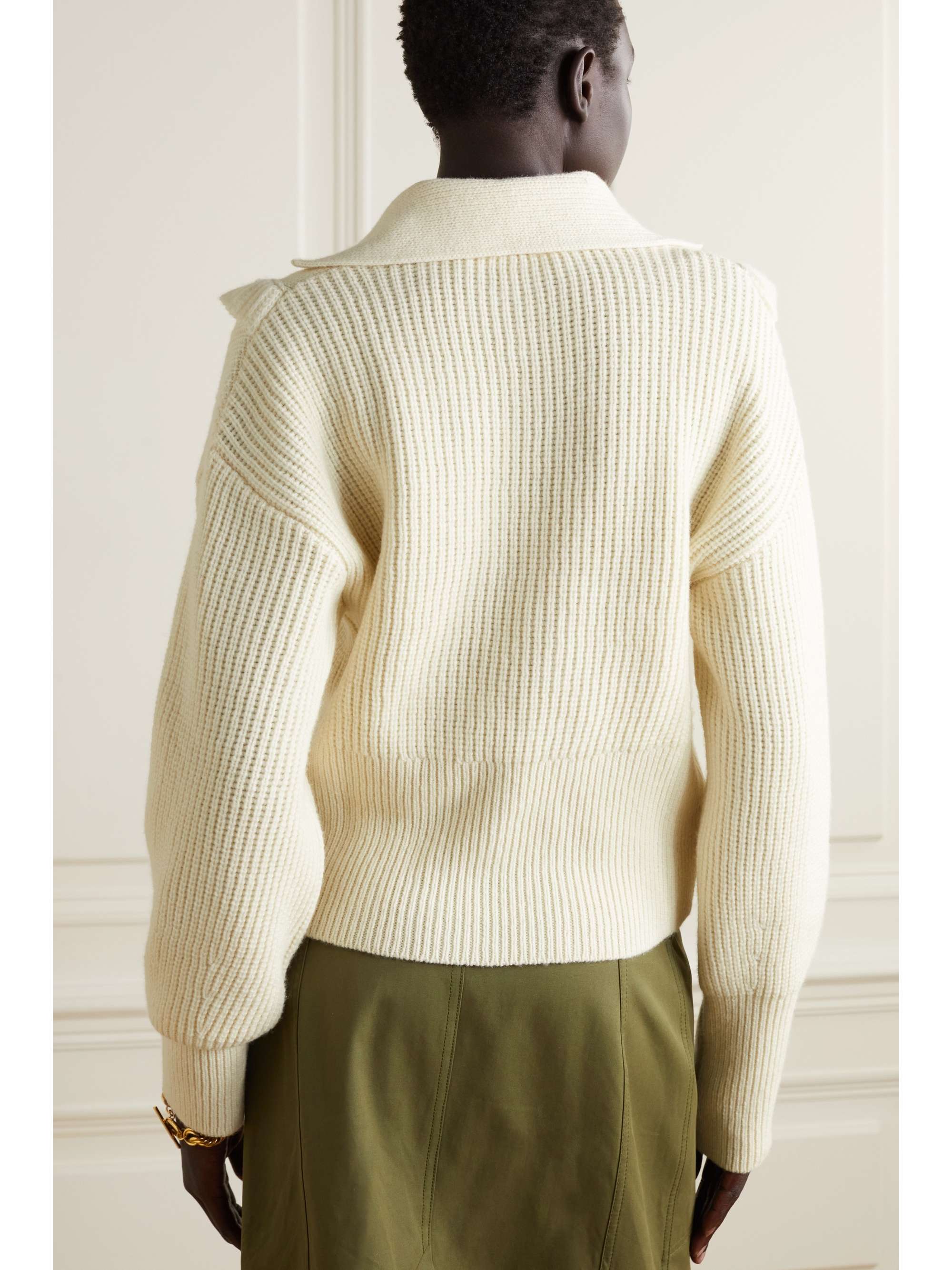 PHILOSOPHY DI LORENZO SERAFINI 荷叶边罗纹羊毛毛衣