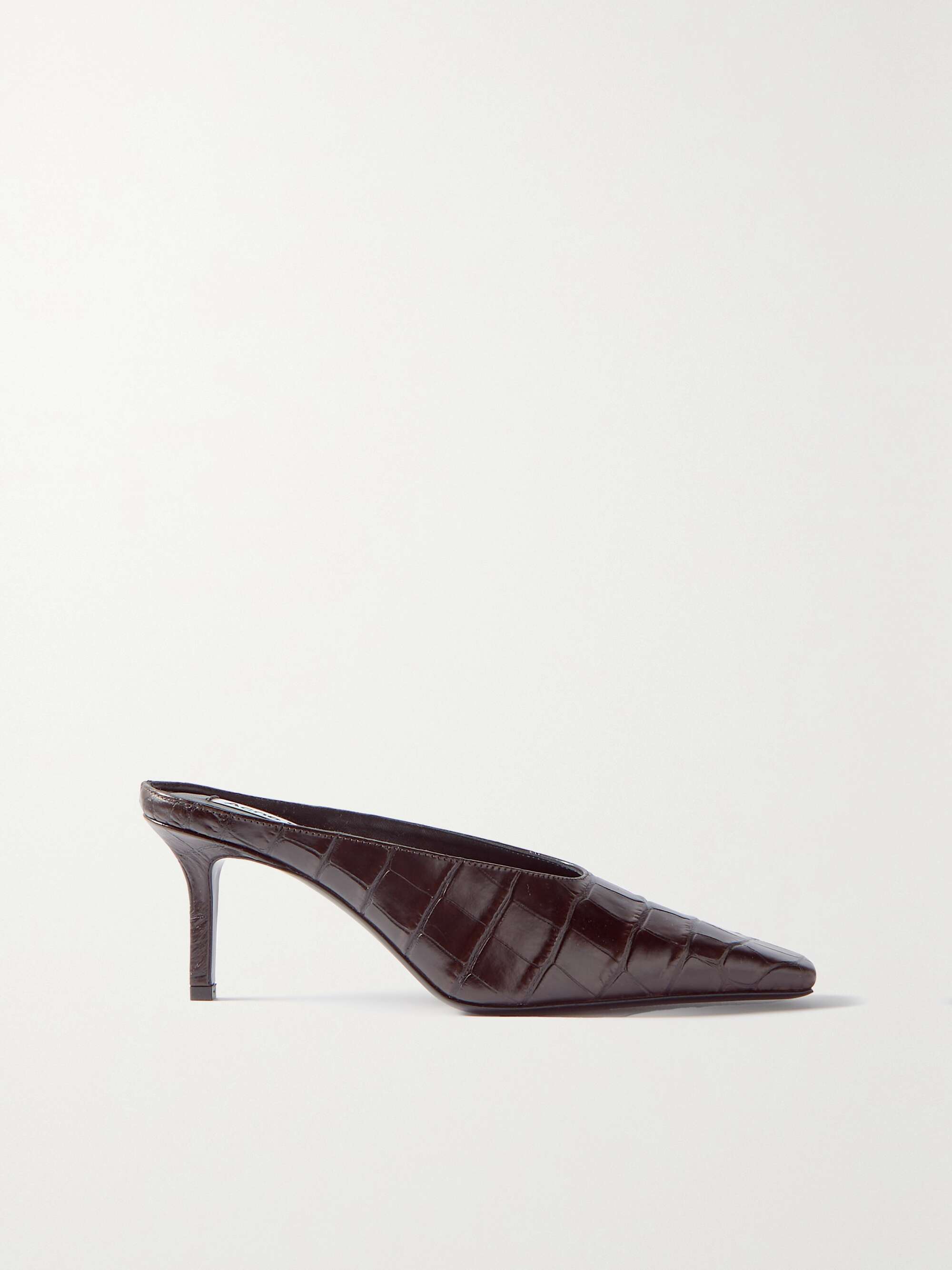 Leather brown mules Clearance