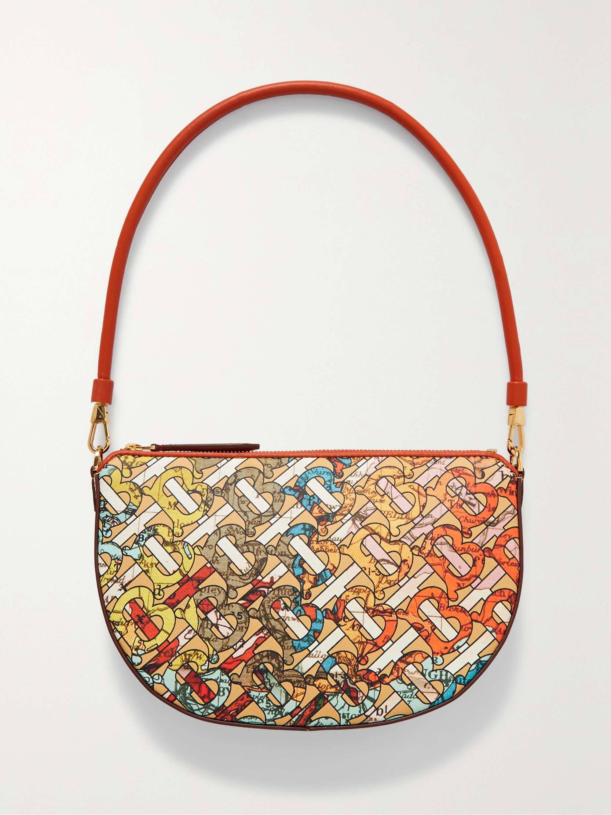 BURBERRY Olympia printed leather shoulder bag | NET-A-PORTER