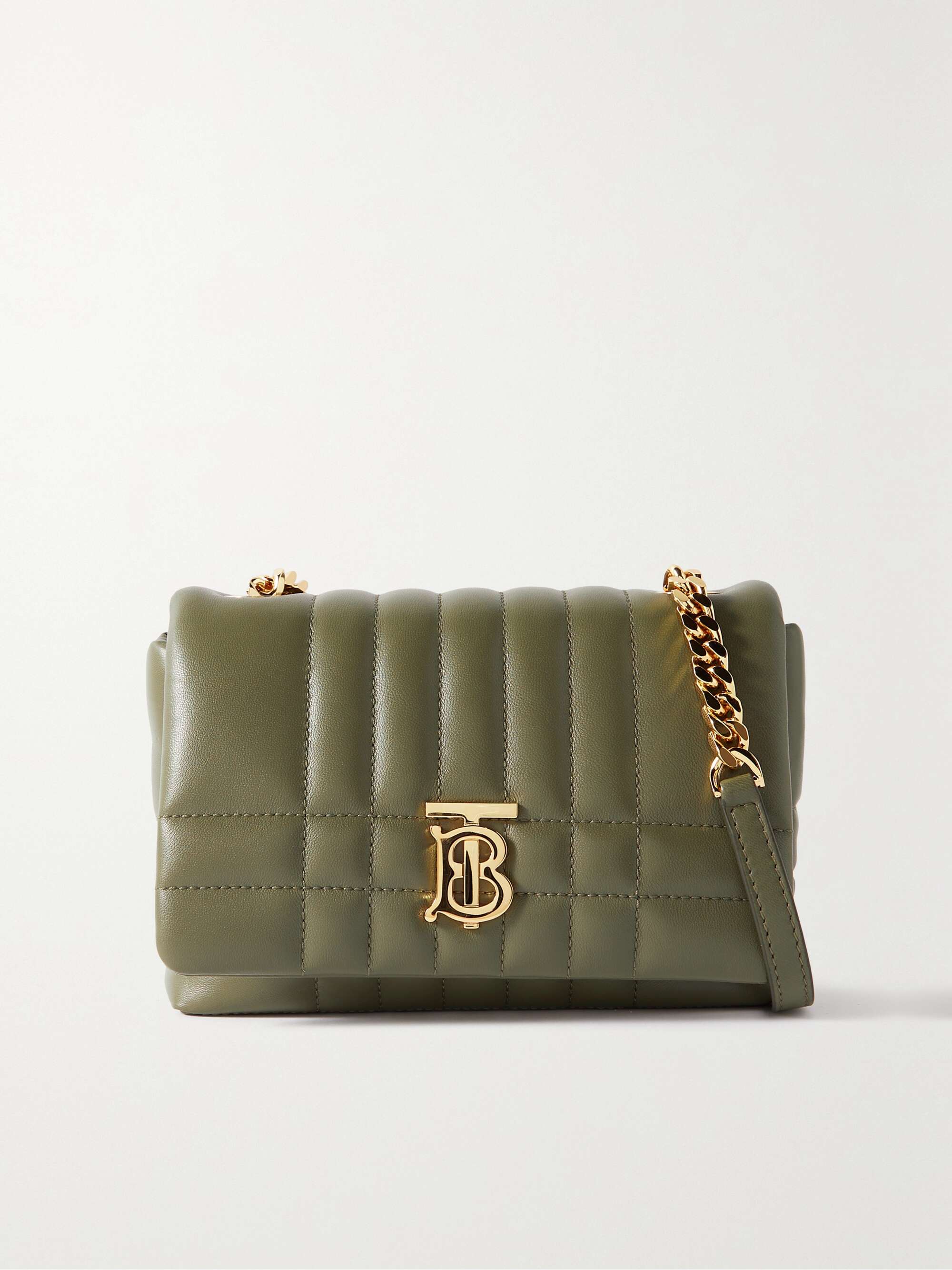 Green Lola quilted-leather cross-body bag, Burberry