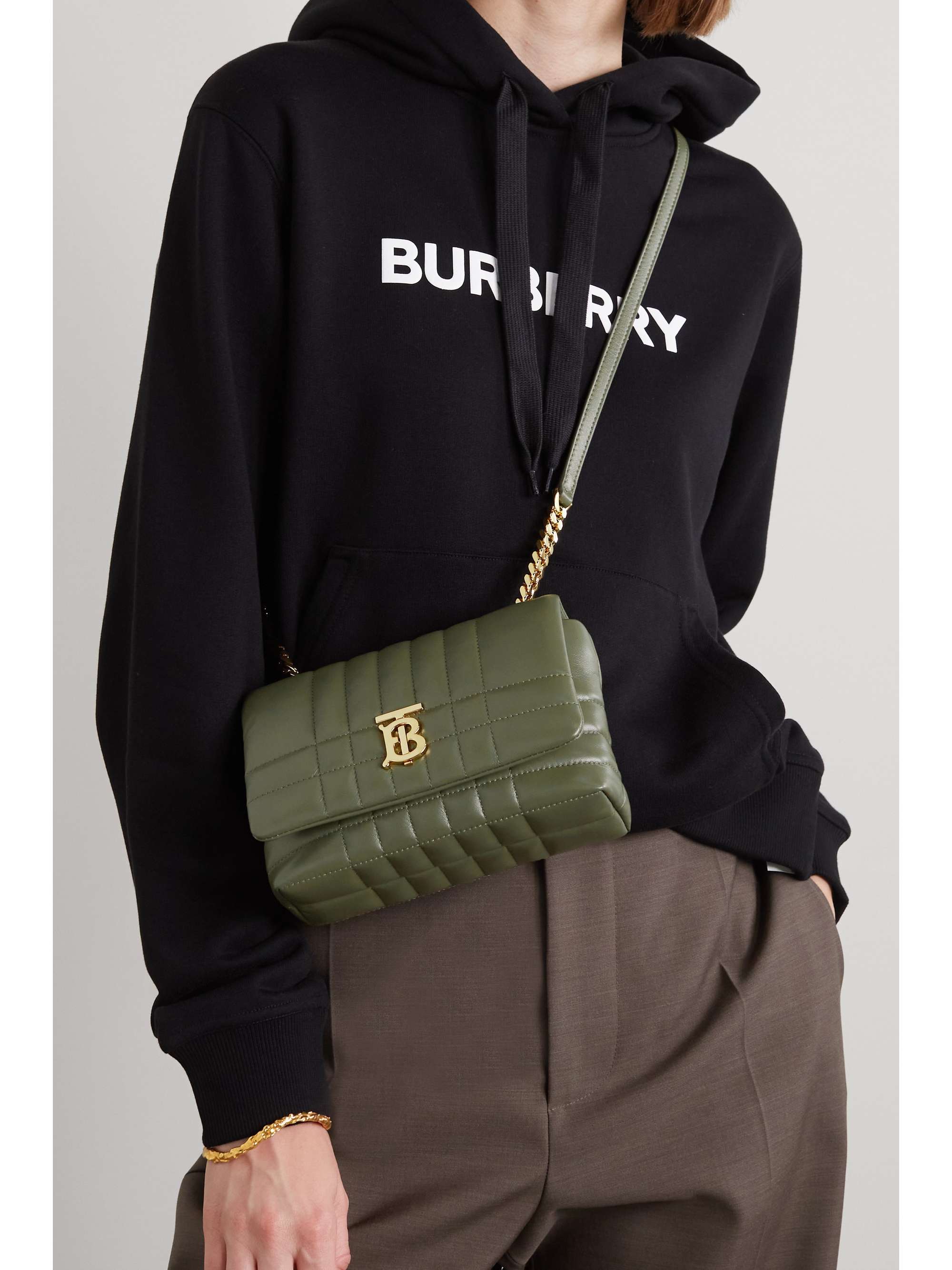 BURBERRY Lola mini quilted leather shoulder bag