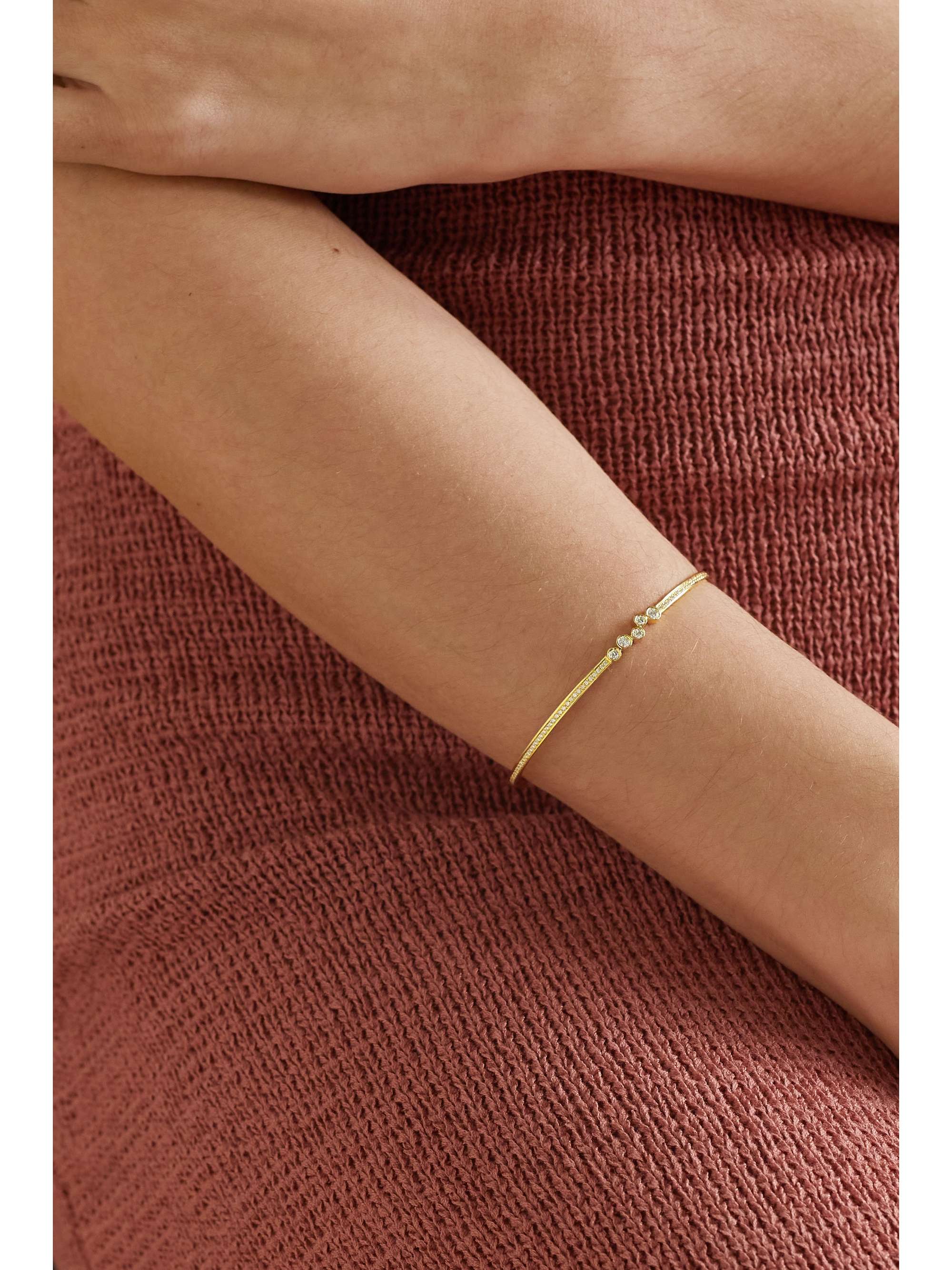 KIMAÏ Musa 18-karat recycled gold laboratory-grown diamond bracelet