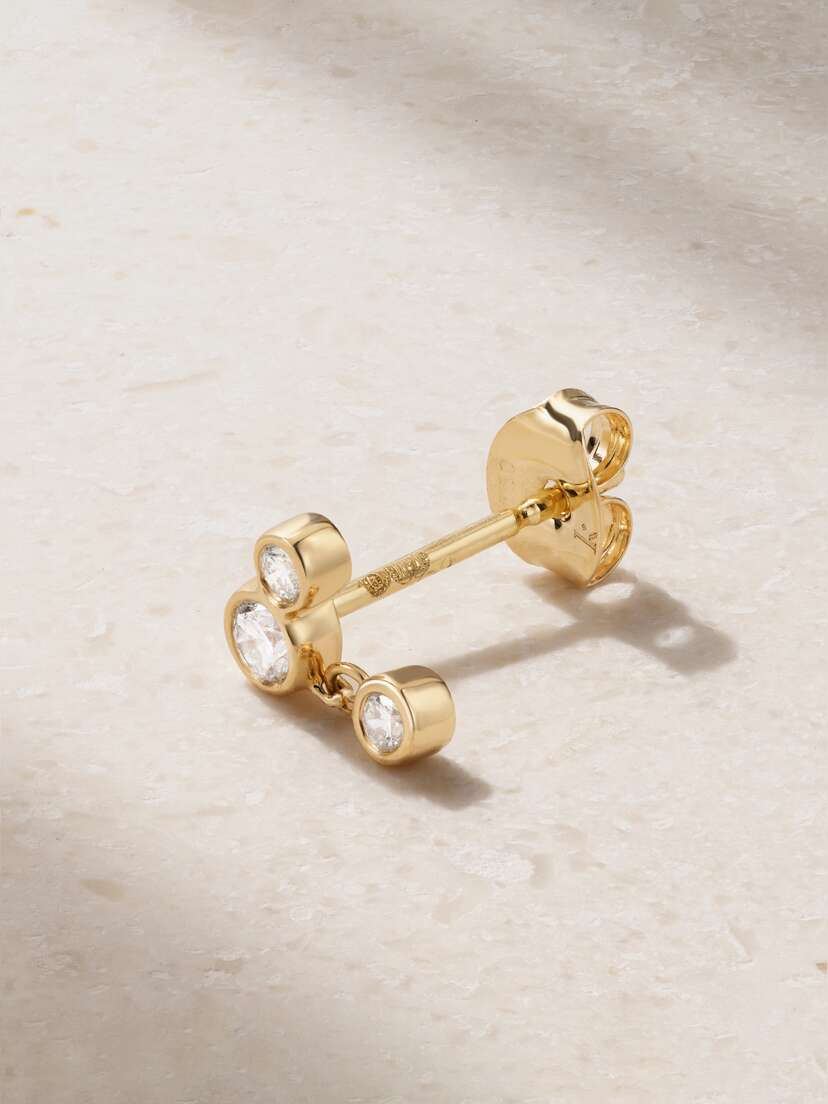 Kimaï Riva 18-karat Recycled Gold Laboratory-grown Diamond Single Earring