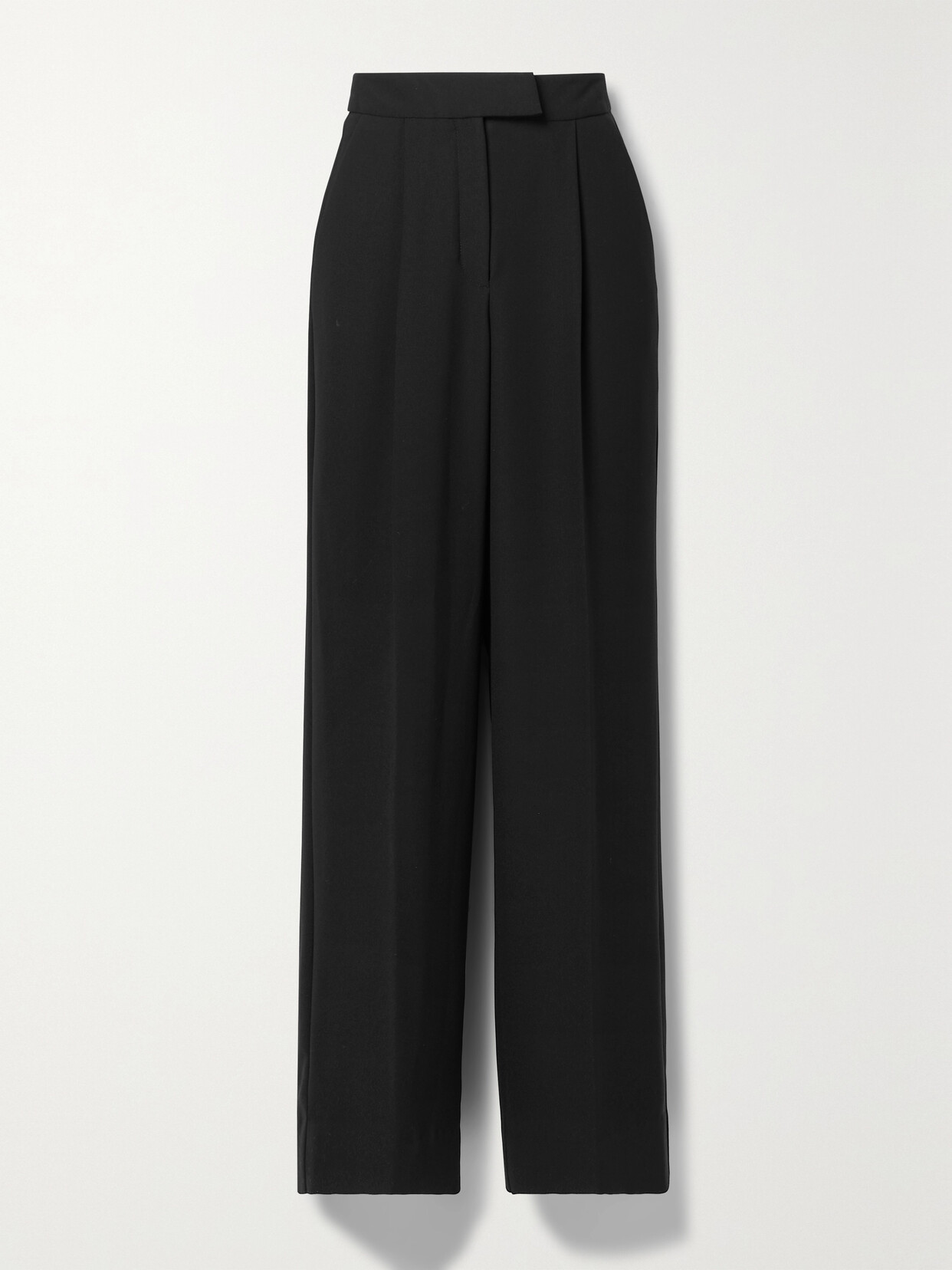RASARIO Pleated Straight-leg Crepe Pants