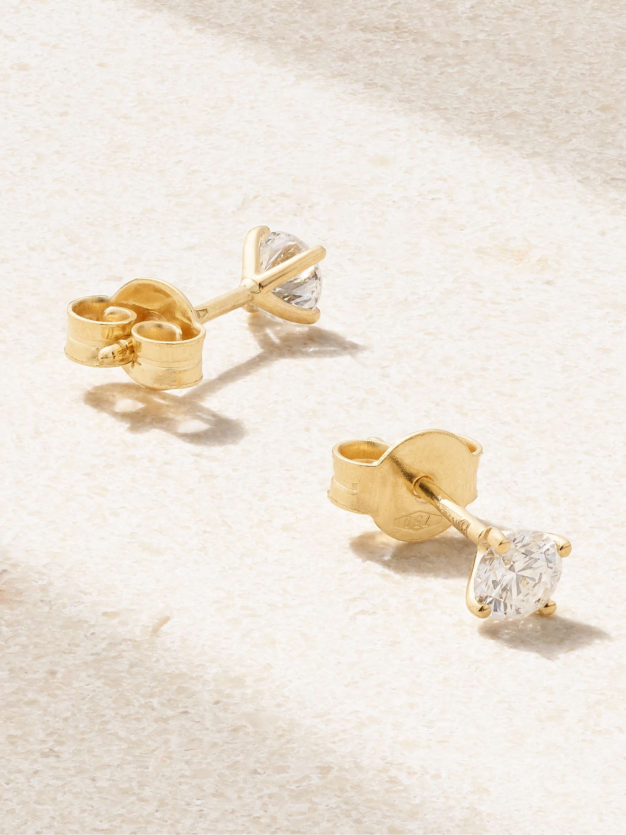 KIMAÏ 18-karat recycled gold laboratory-grown diamond earrings